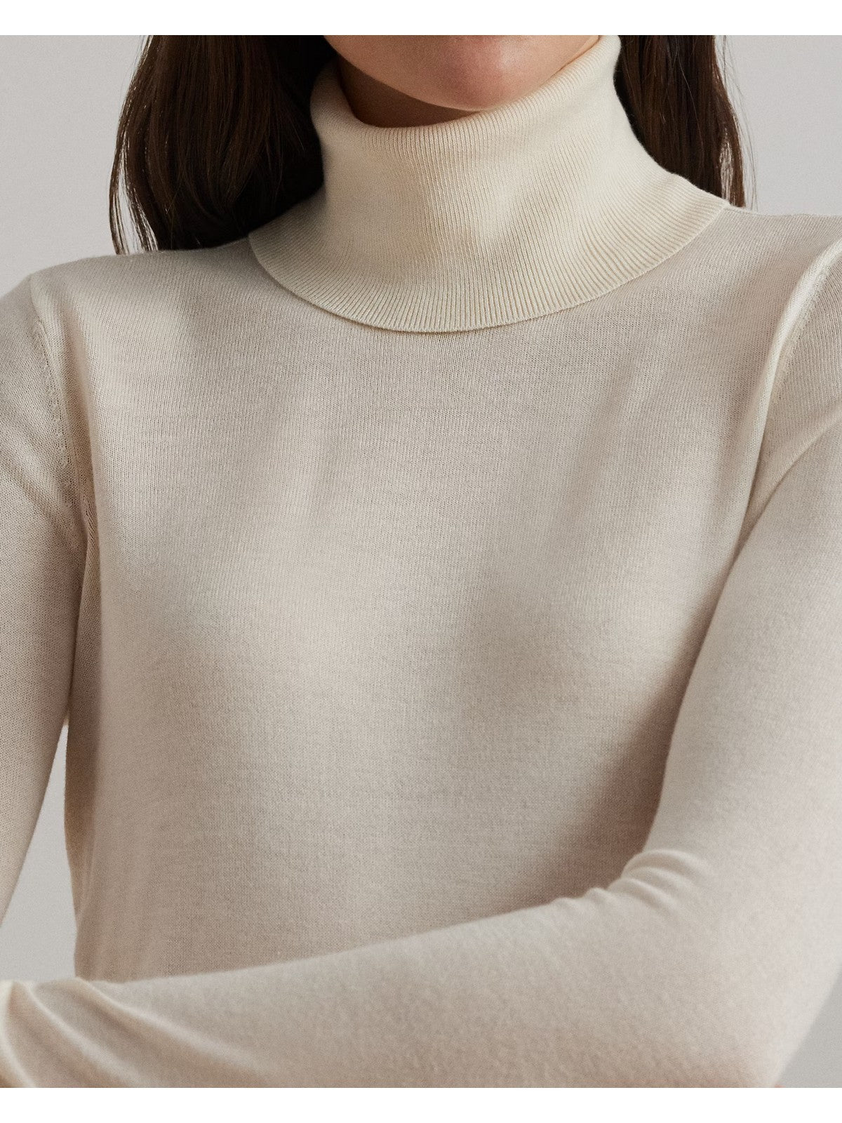 LAUREN RALPH LAUREN Maglione dolcevita Donna ZOE-LONG SLEEVE-PULLOVER 200940470 001 MASCARPONE CREAM