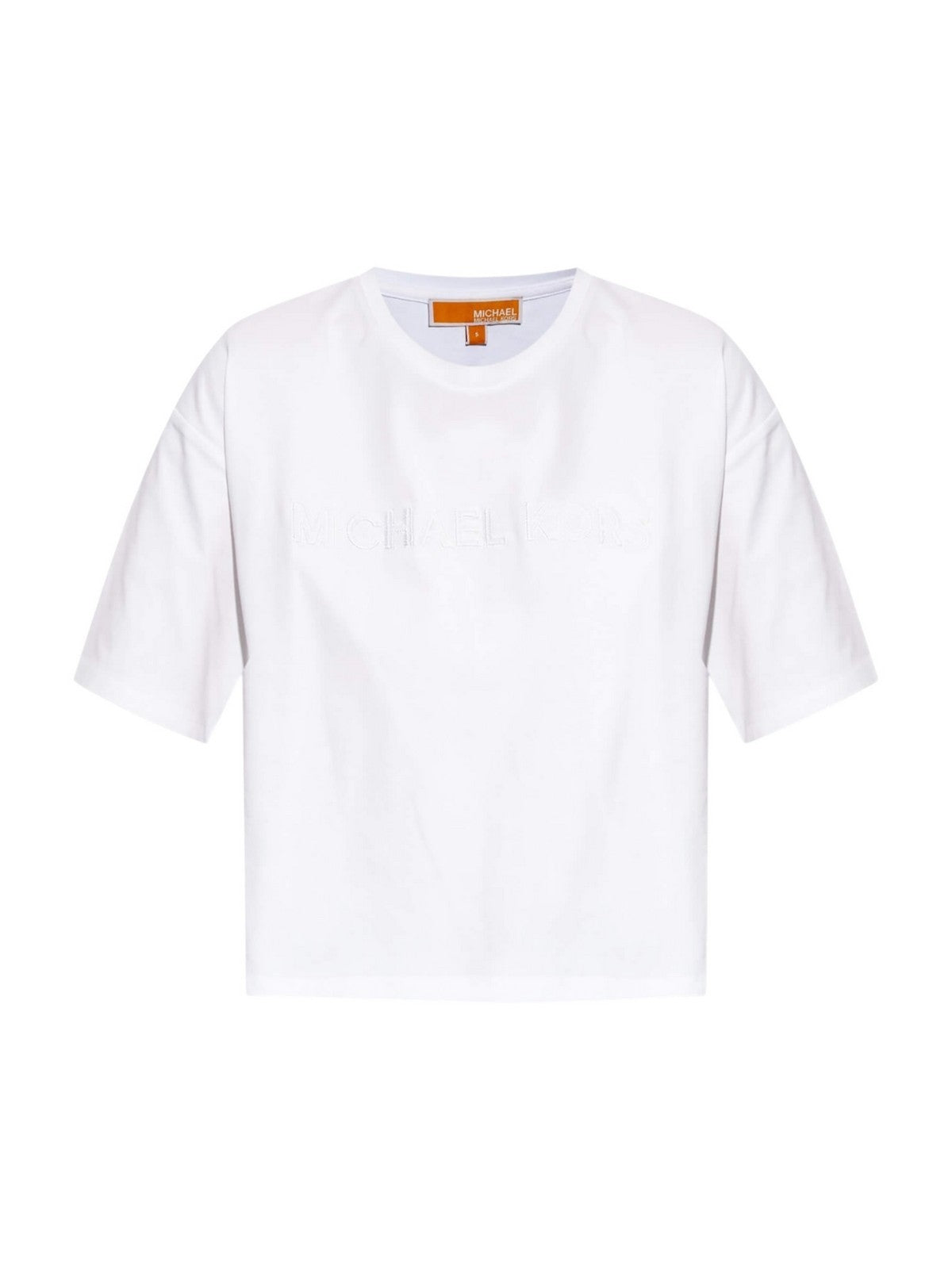 Michael Kors T-Shirt Frau Ernte Michael Kors Tee Mt551vj2zu 100 White