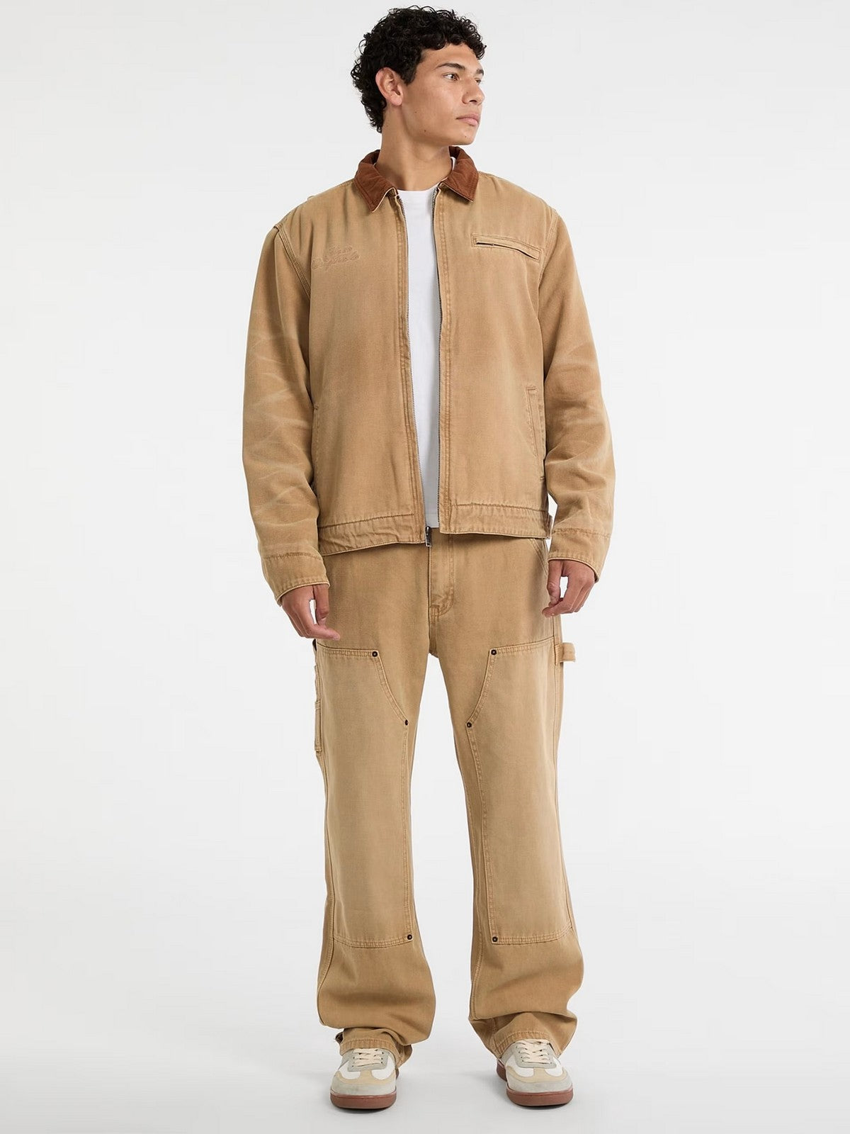 GUESS Giubbino Uomo GO WORK DETAIL JACKET M5BN61 WG163 G1K9 HERB TAN