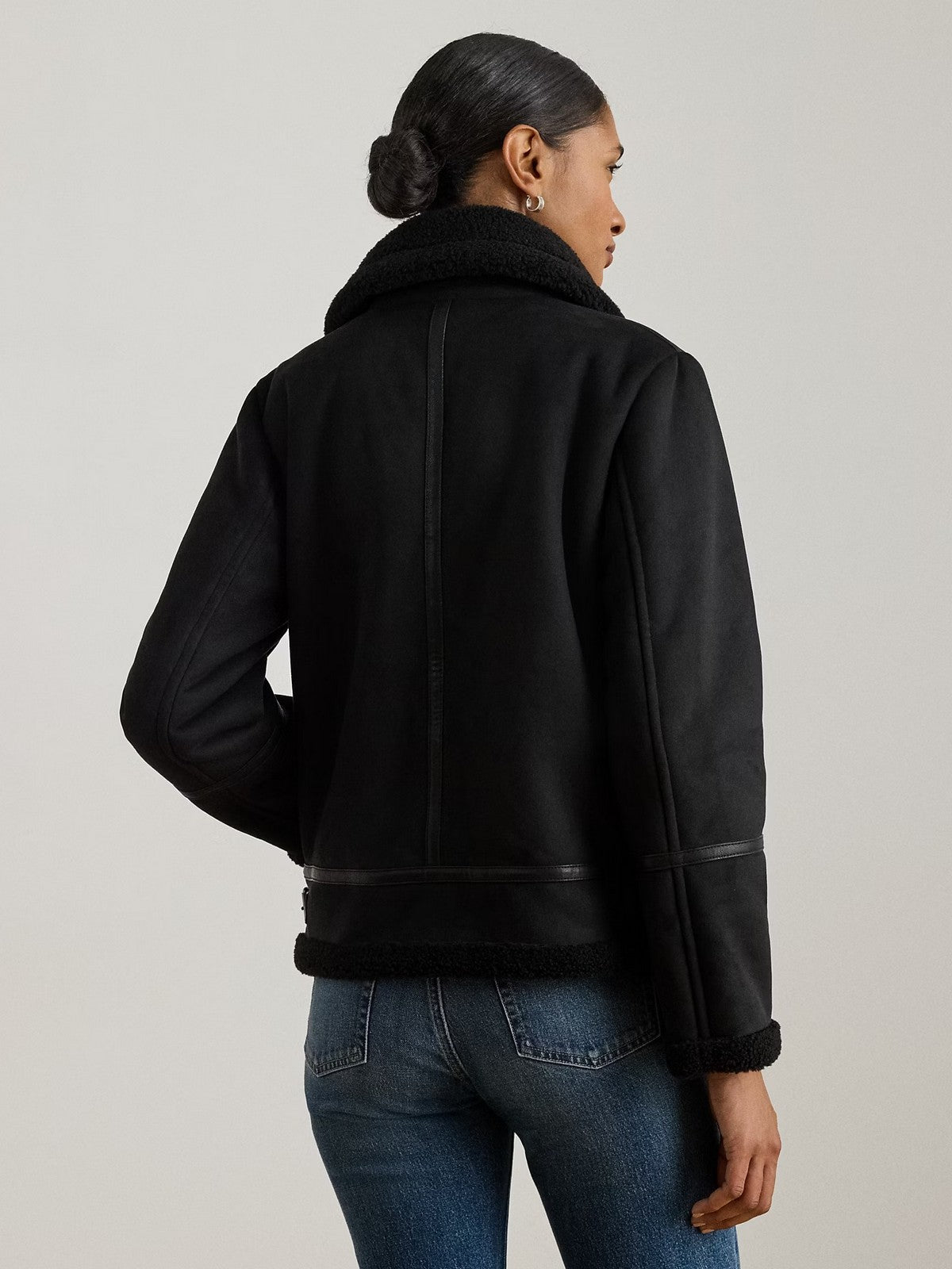 LAUREN RALPH LAUREN Cappotto Donna "FX SH SB 24""-UNLINED-COAT" 297P04122 001 BLACK