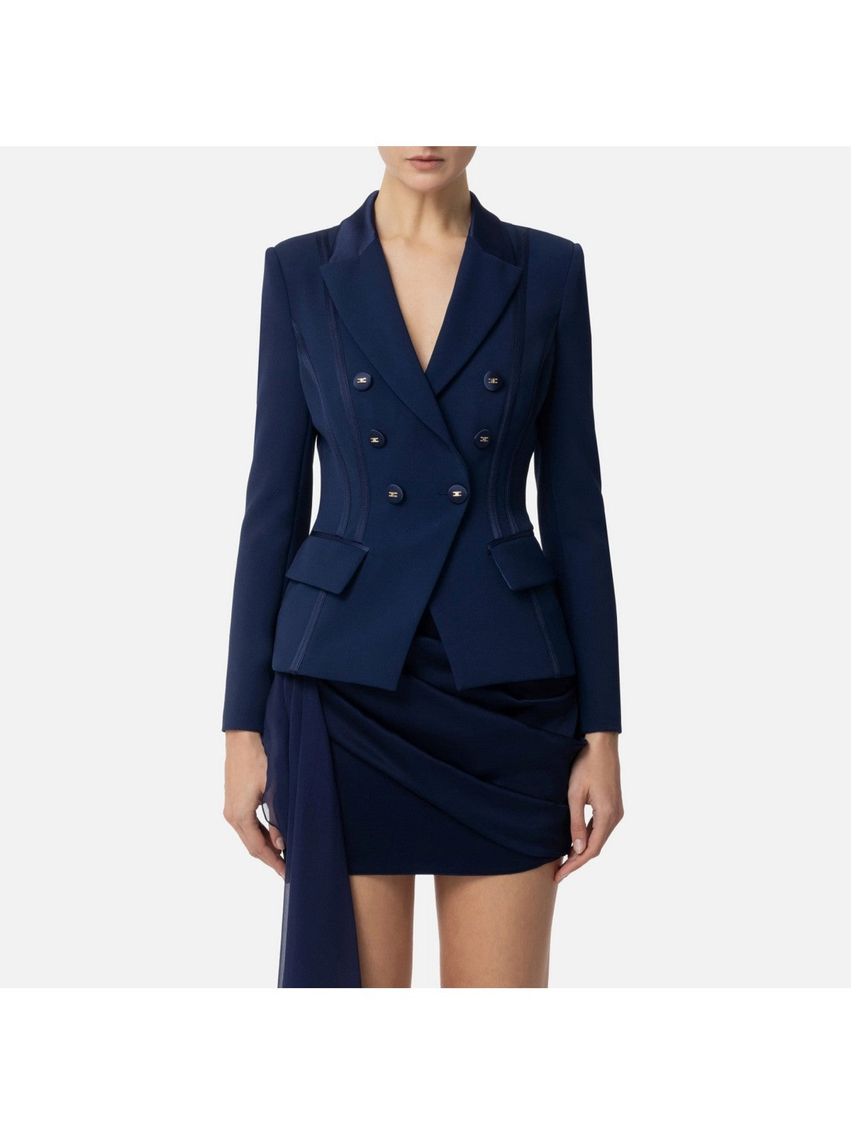 ELISABETTA FRANCHI Giacca Donna GI14251E2-DC8 Blu gioboutiqueweb