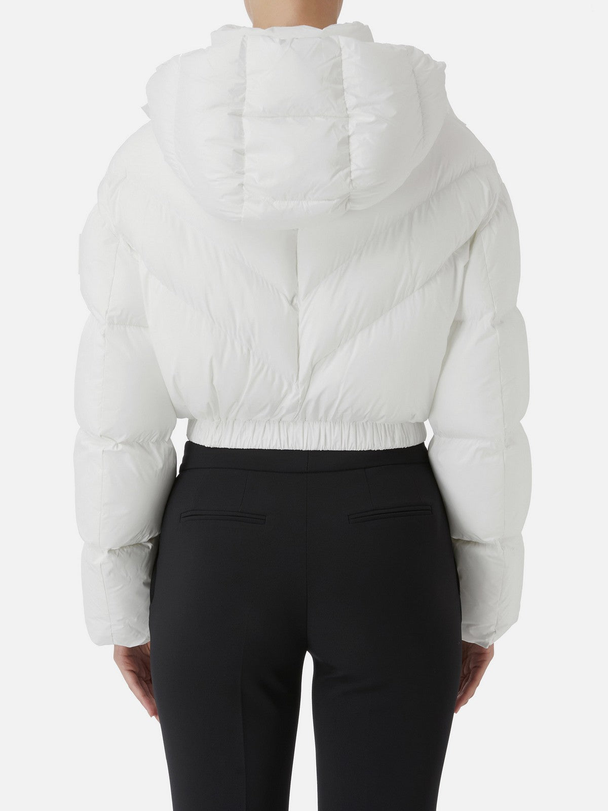 ELISABETTA FRANCHI Piumino Donna PI73D46E2 360 Avorio gioboutiqueweb