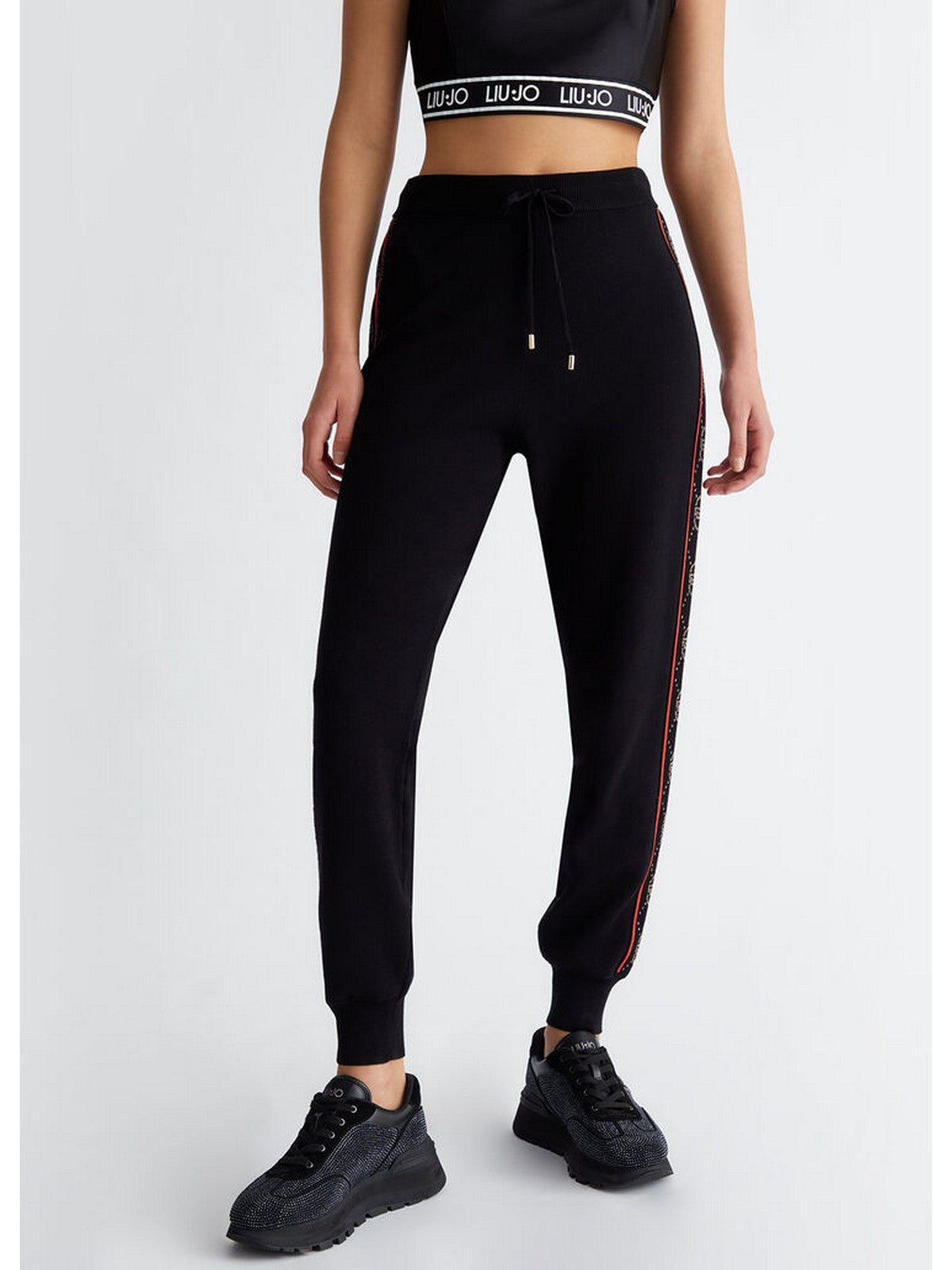 LIU JO SPORT Pantalone Donna TF4226MS63L A4279 Nero gioboutiqueweb
