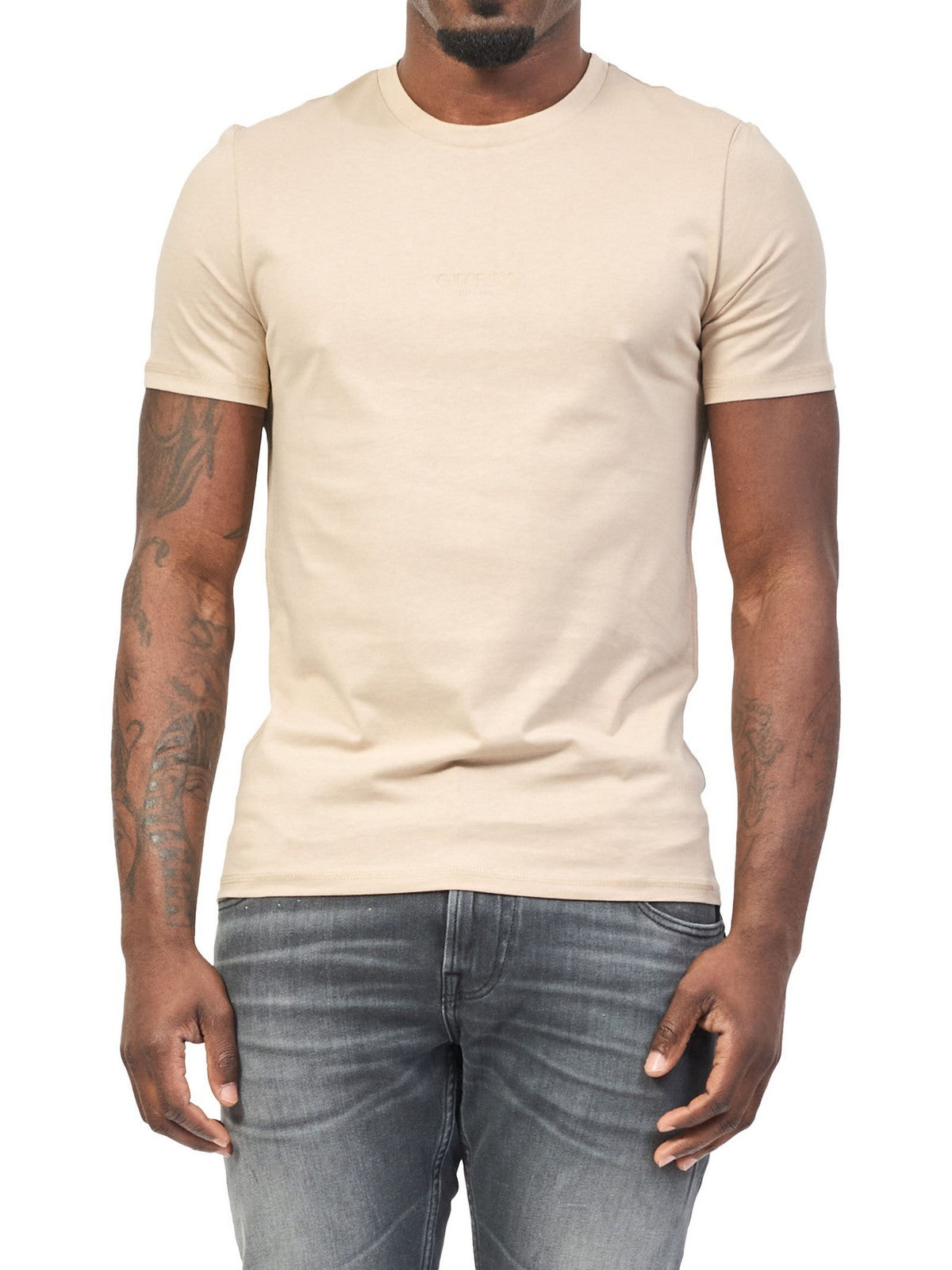 GUESS T-shirt Uomo AIDY CN SS TEE M2YI72 I3Z14 G1DR NEUTRAL SAND gioboutiqueweb