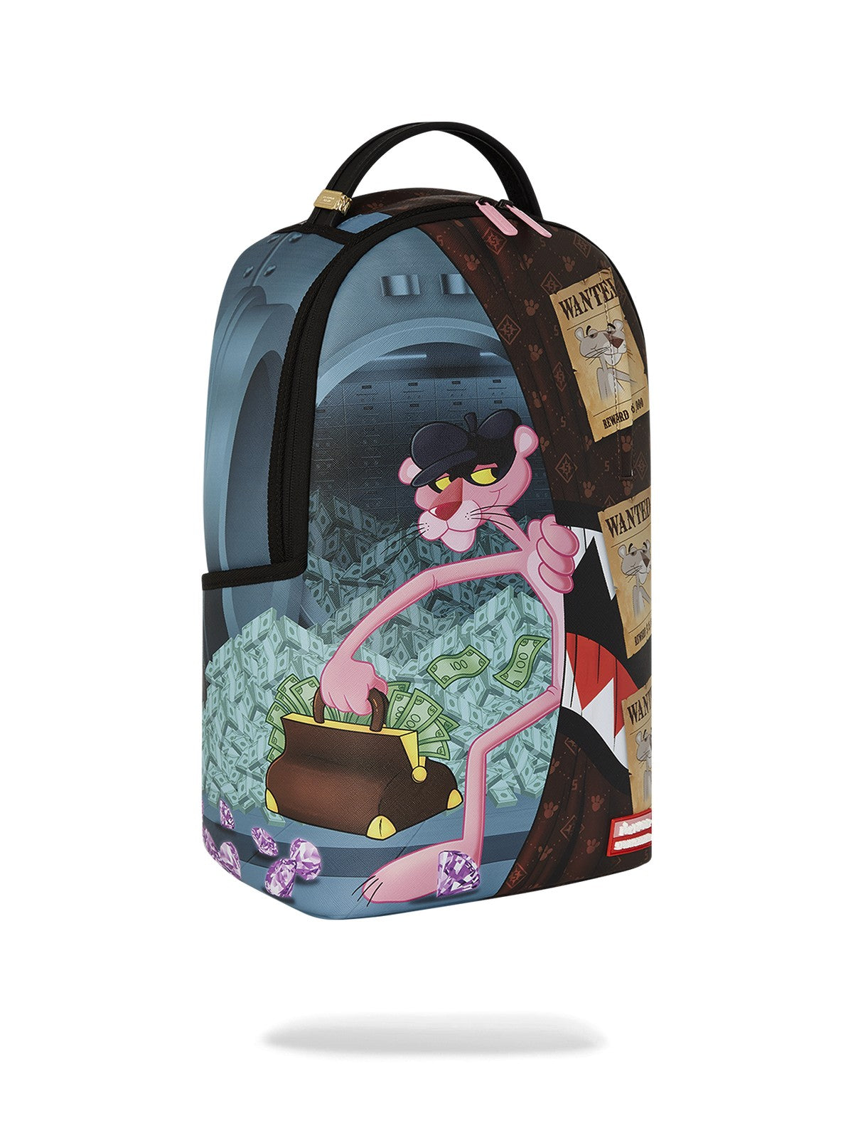 SPRAYGROUND Zaino Uomo PINK PANTHER BURGLAR ESCAPE DLXV BACKPACK 910B7773NSZ Nero gioboutiqueweb