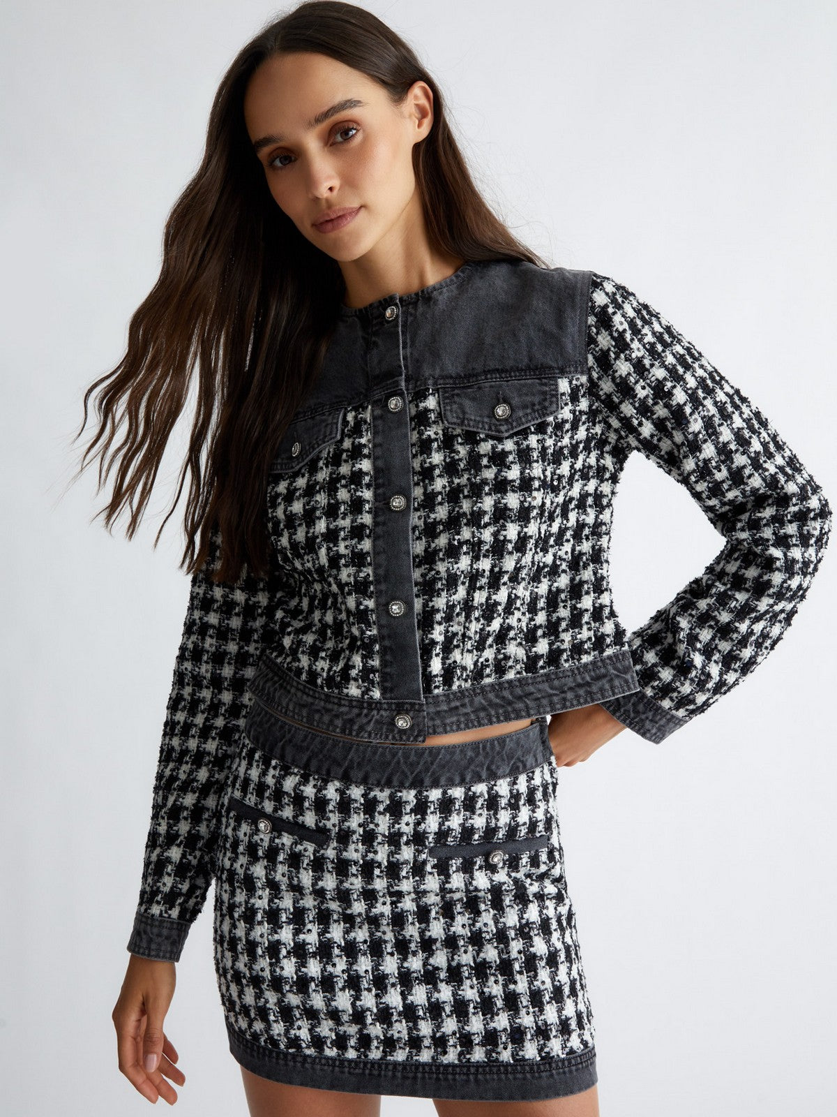 LIU JO BLUE DENIM Giubbino Donna UF4160D4956 87417 Nero gioboutiqueweb