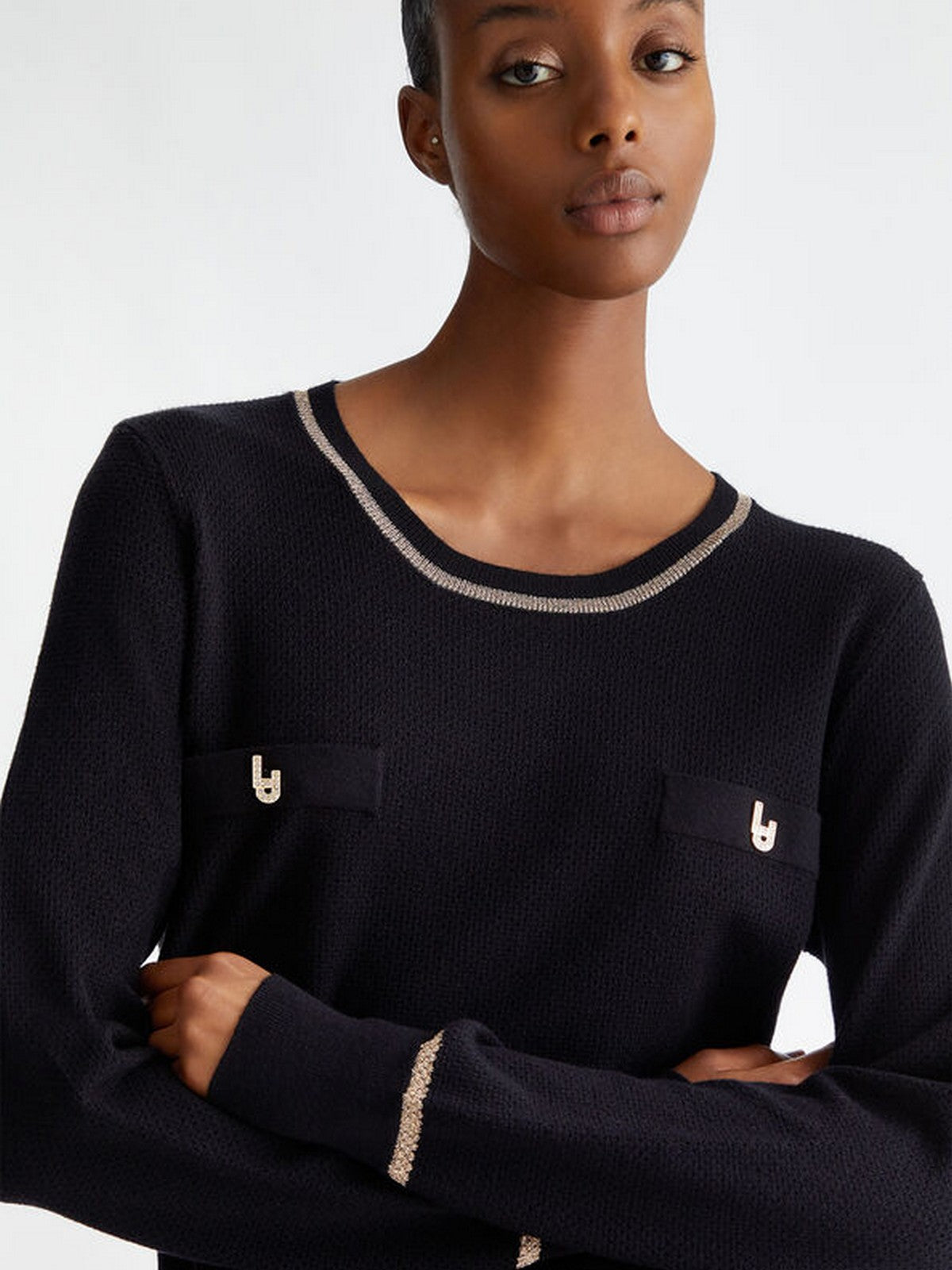 LIU JO SPORT Maglieria Donna TF4166MS75L A4268 Nero gioboutiqueweb