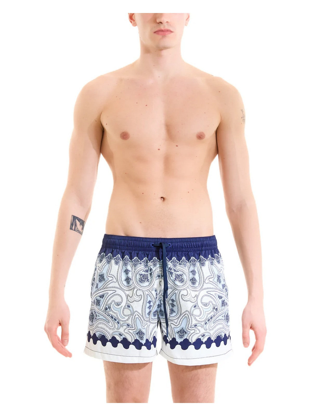 MOVE be different Costume da bagno Uomo SVN PRINT J BIANCO/BLU