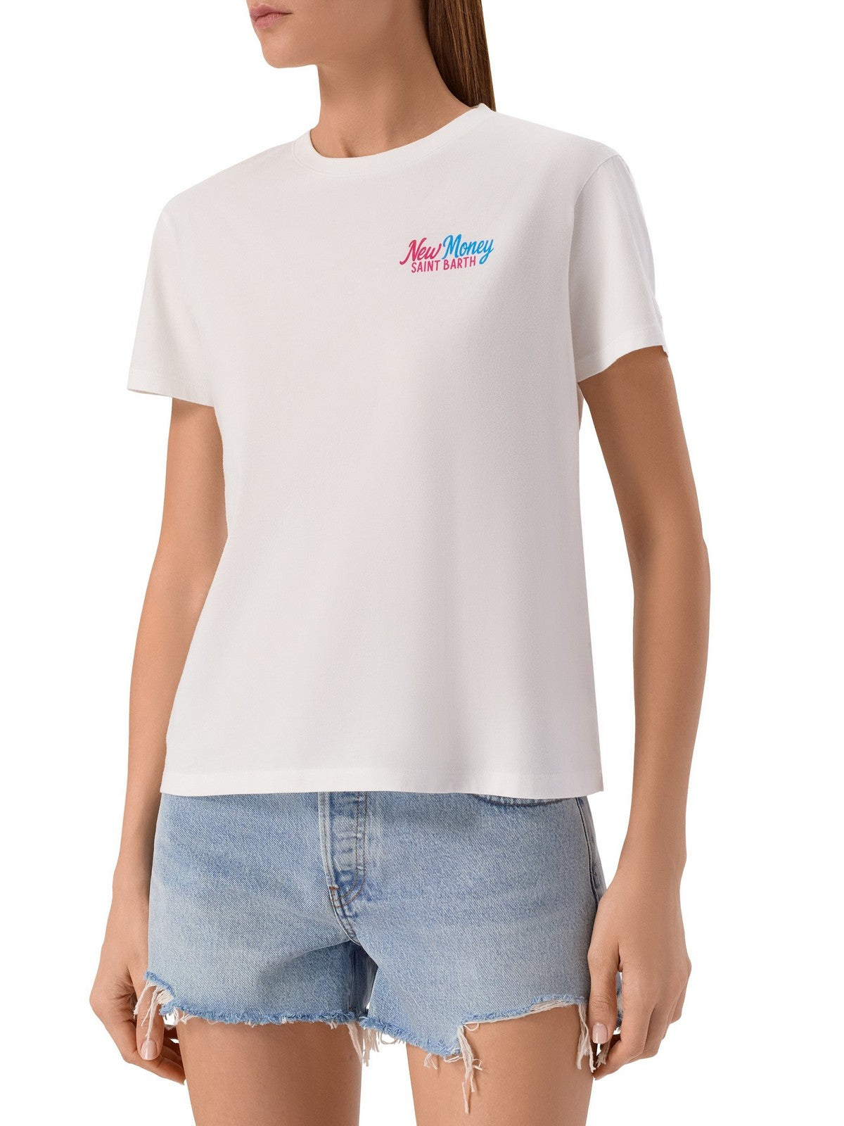 MC2 SAINT BARTH T-shirt Donna EMILIE 08771L NEW MONEY WOMAN 01N