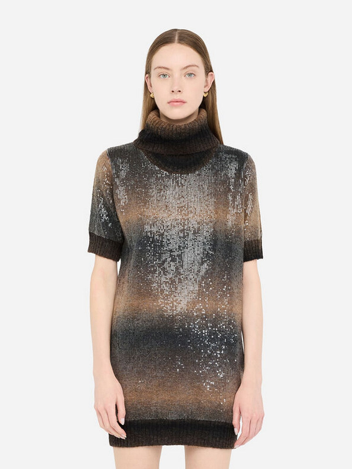 LIU JO WHITE Abito Donna MF5247MA14R S9472 Brown shaded