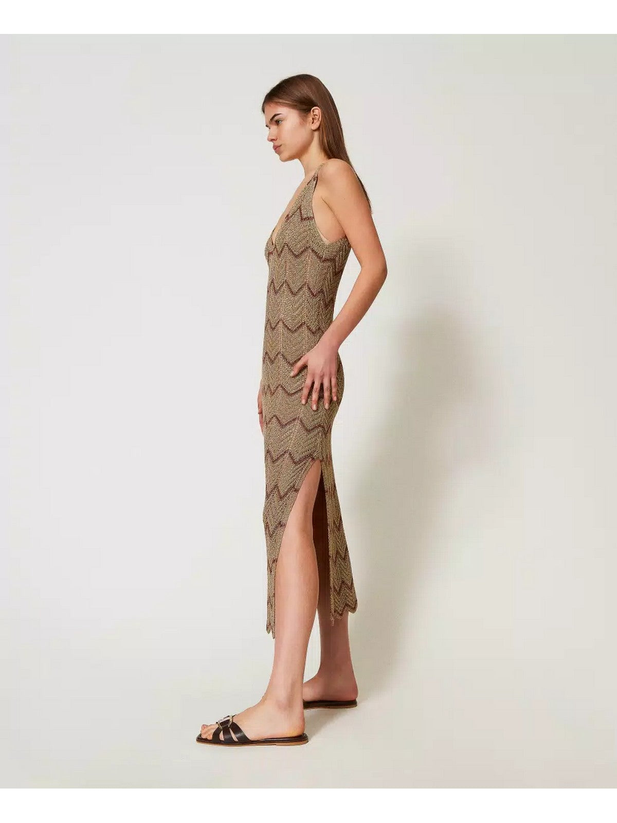 TWINSET Abito Donna 251TT3197 12528 Verde gioboutiqueweb