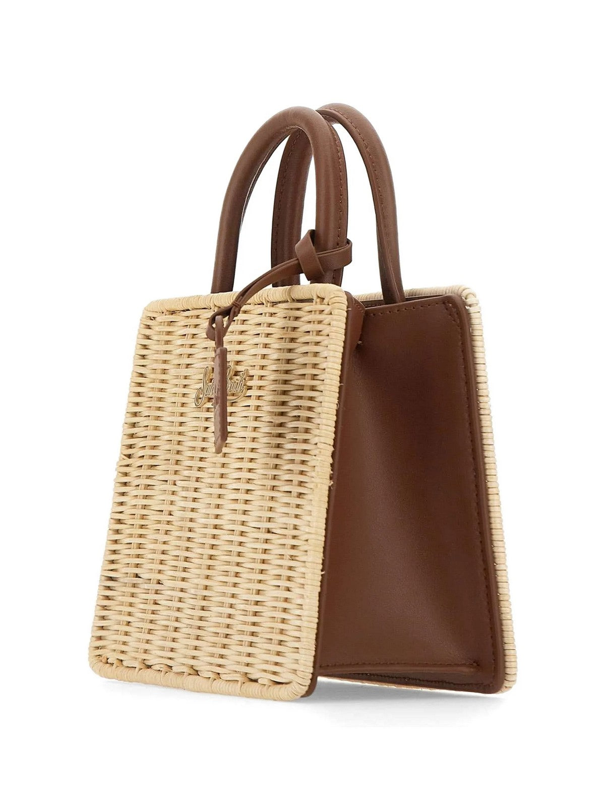 MC2 SAINT BARTH Borsa Donna SHOP BAG MINI 01737L STRAW LEATHER 1119