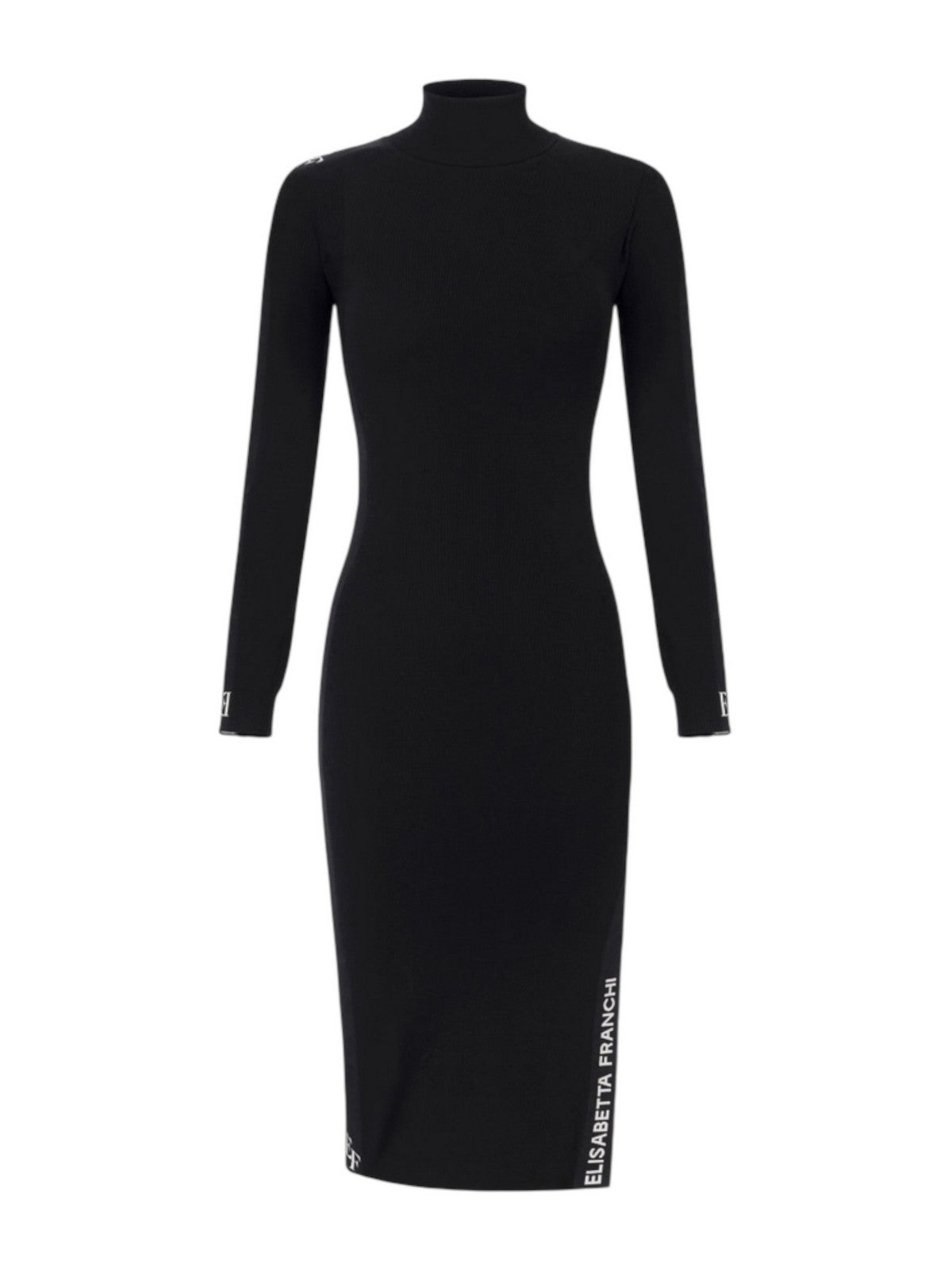 ELISABETTA FRANCHI Frauen AM03S56E2 EF3 Schwarz/Milchkleid