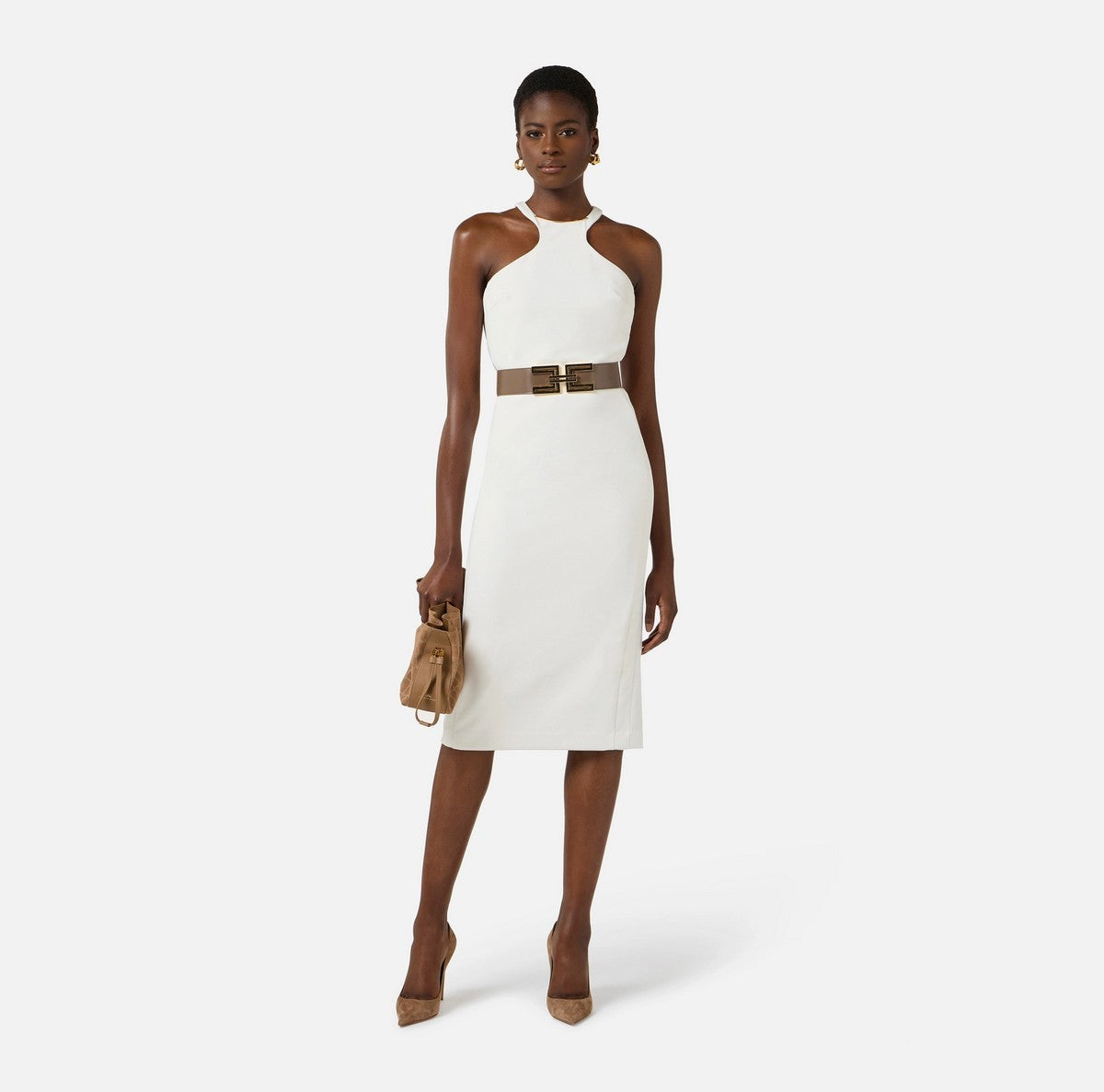 ELISABETTA FRANCHI Abito Donna AB91761E2 360 Avorio