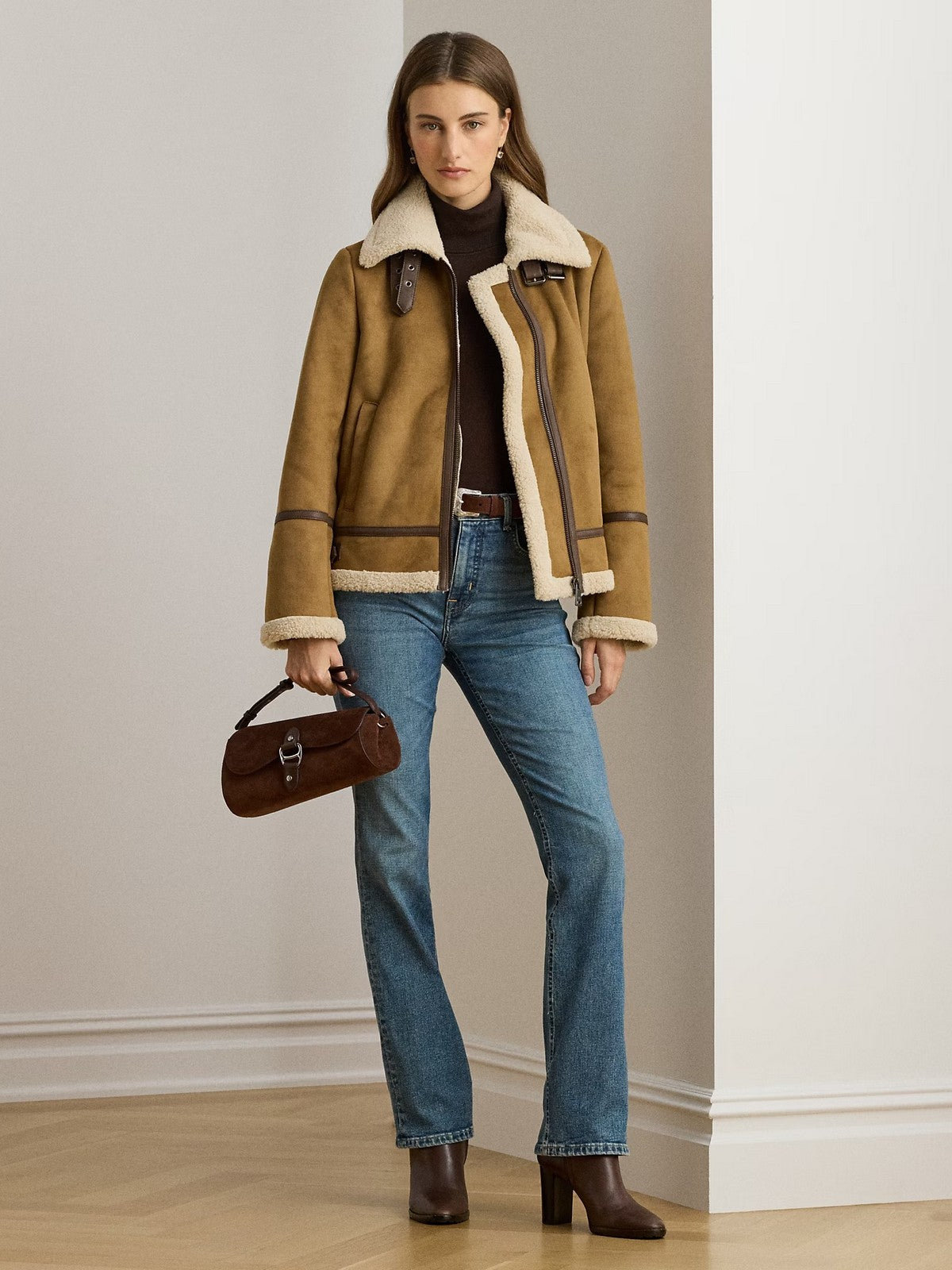 LAUREN RALPH LAUREN Cappotto Donna "FX SH SB 24""-UNLINED-COAT" 297P04122 002 camel