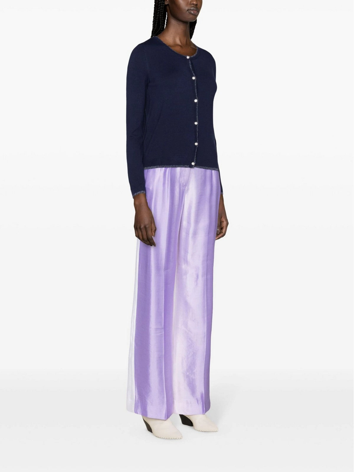 Liu Jo White Cardigan femme ma4076ms49i 93831 bleu