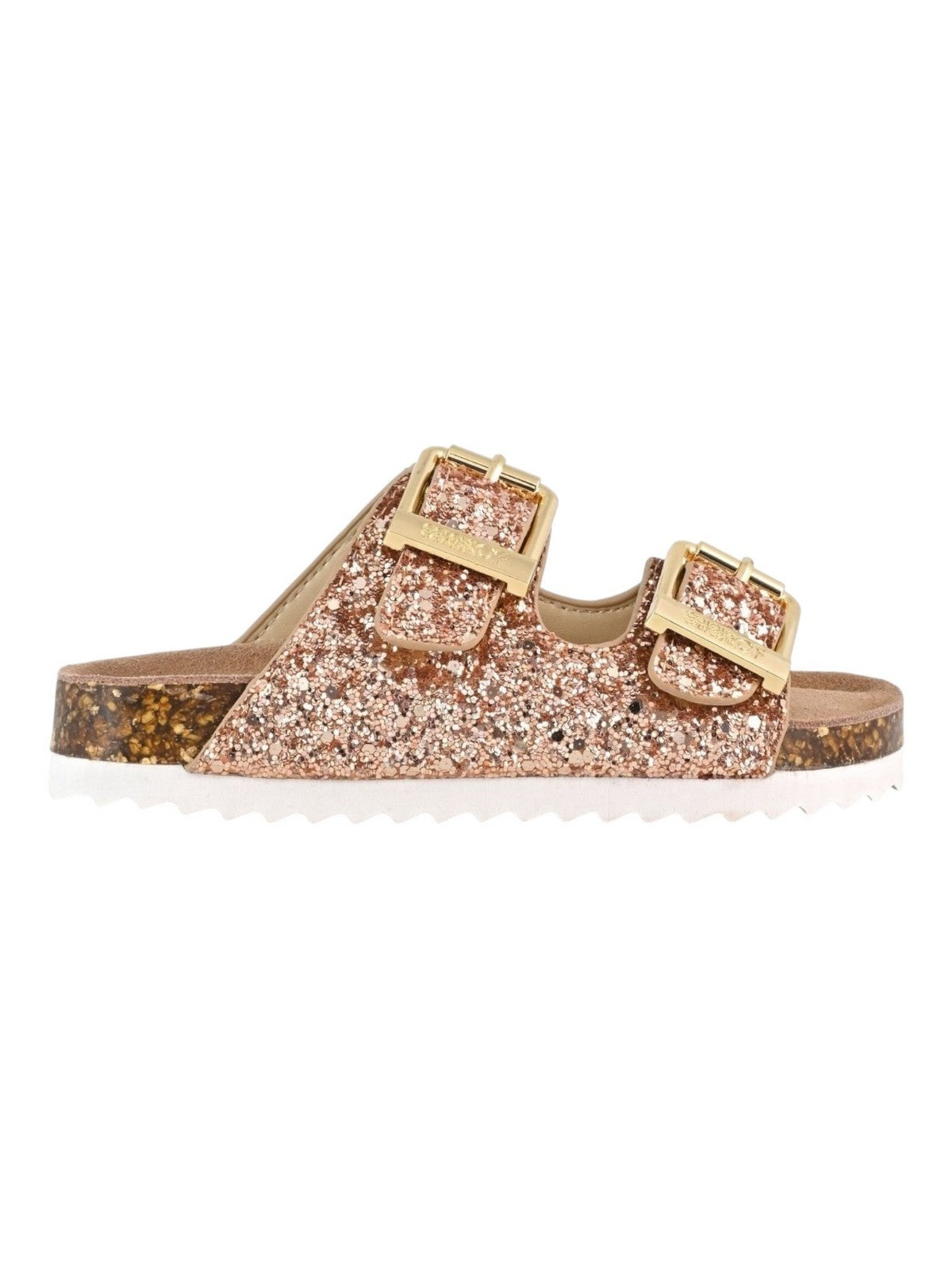 COLORS OF CALIFORNIA Sandalo Bambine e ragazze Glitter Sandal 2 Buckles HC.2415N PKGOL PINK GOLD gioboutiqueweb