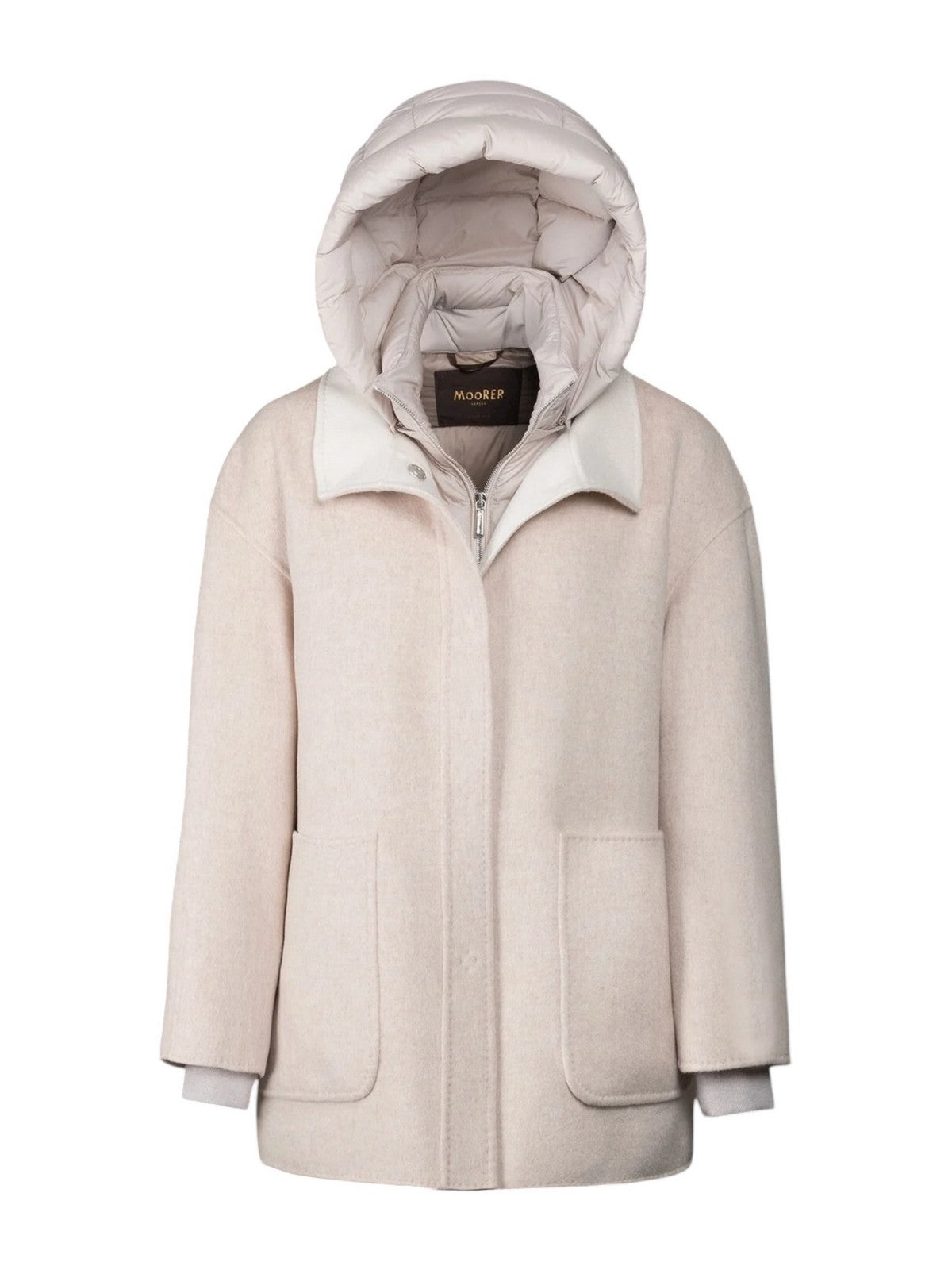 MOORER Piumino Donna NATISHA-CWB MODGI100980 TEPAG25 SABBIA/ANGORA