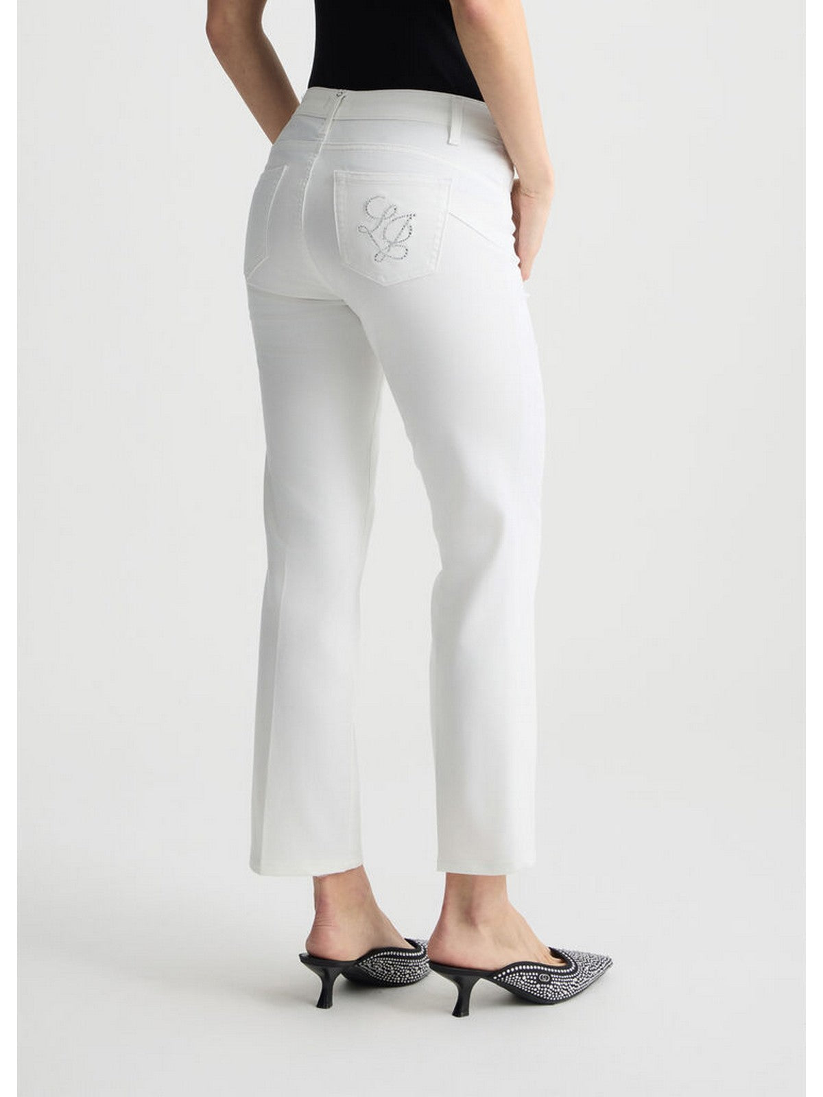 LIU JO WHITE Pantalone Donna WA5416T7144 11111 Bianco