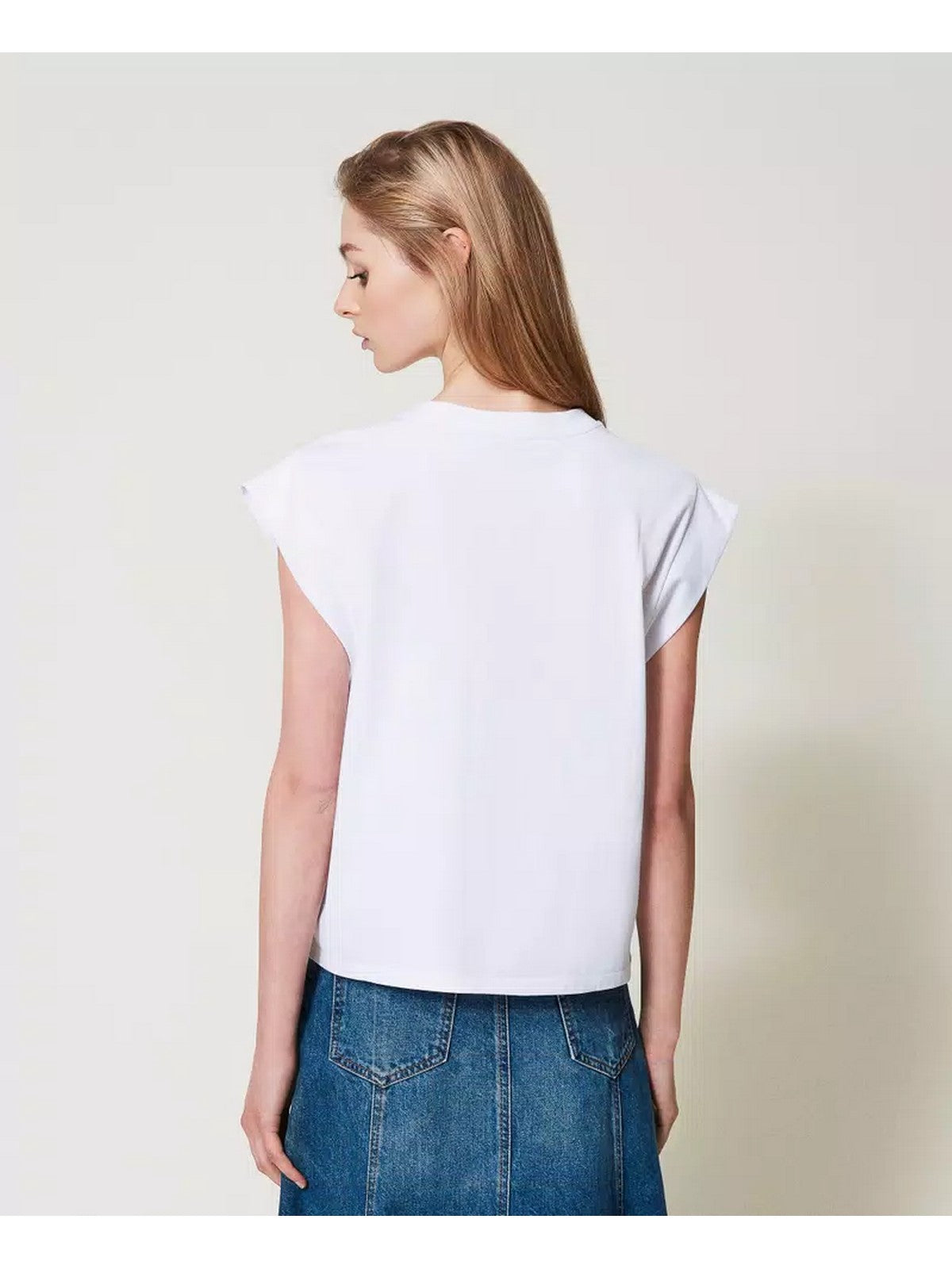 TWINSET T-shirt Donna 251TP2073 00001 Bianco gioboutiqueweb