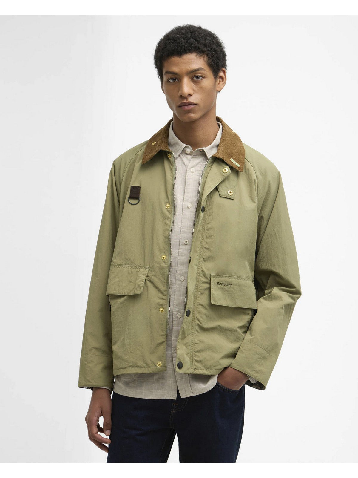 BARBOUR Giubbino Uomo ICONS SPEY JACKET MCA1093 OL11 BLEACHED OLIVE