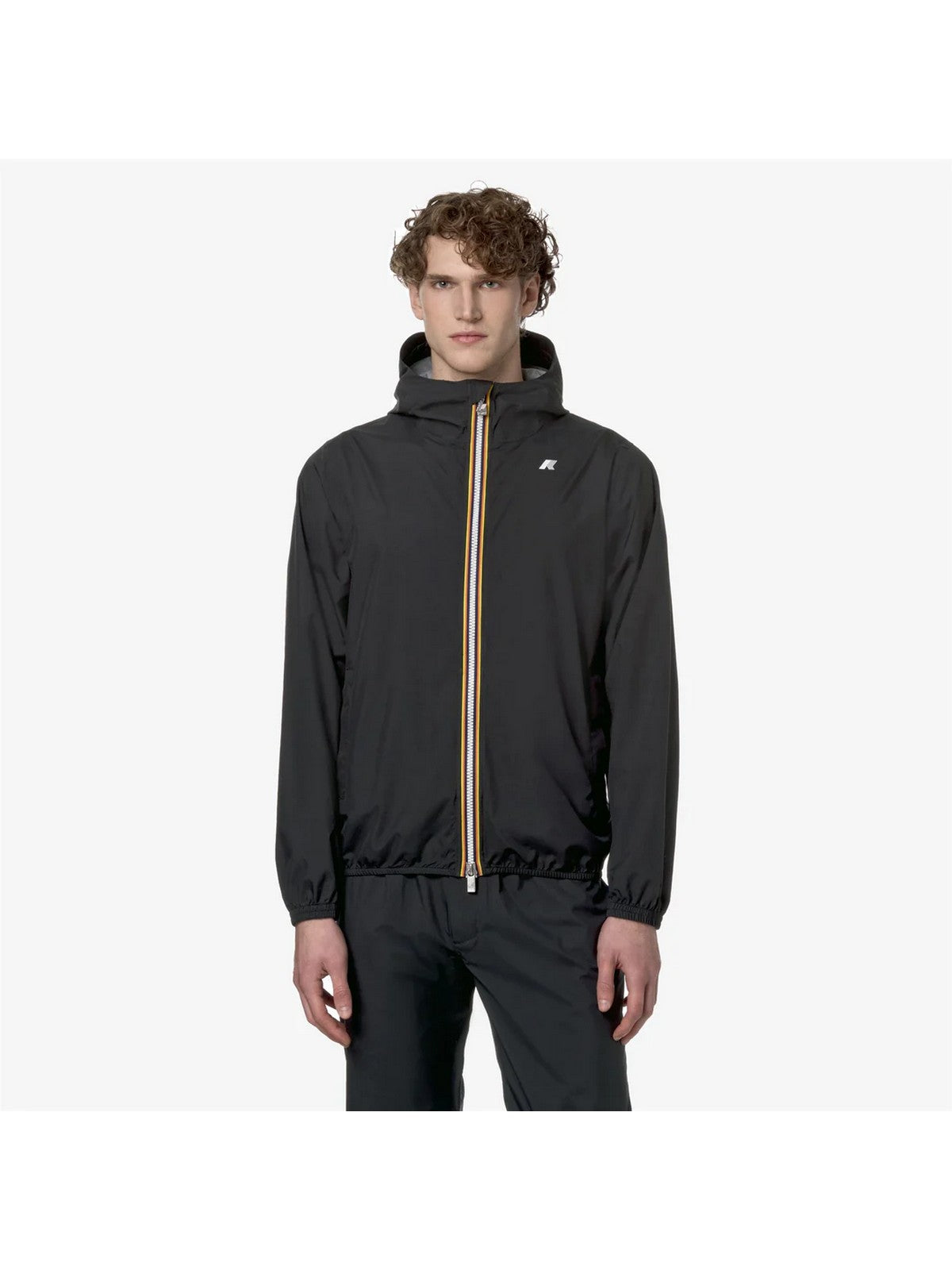 K-WAY Giubbino Uomo Jack Eco Stretch Dot K5127QW USY Nero gioboutiqueweb