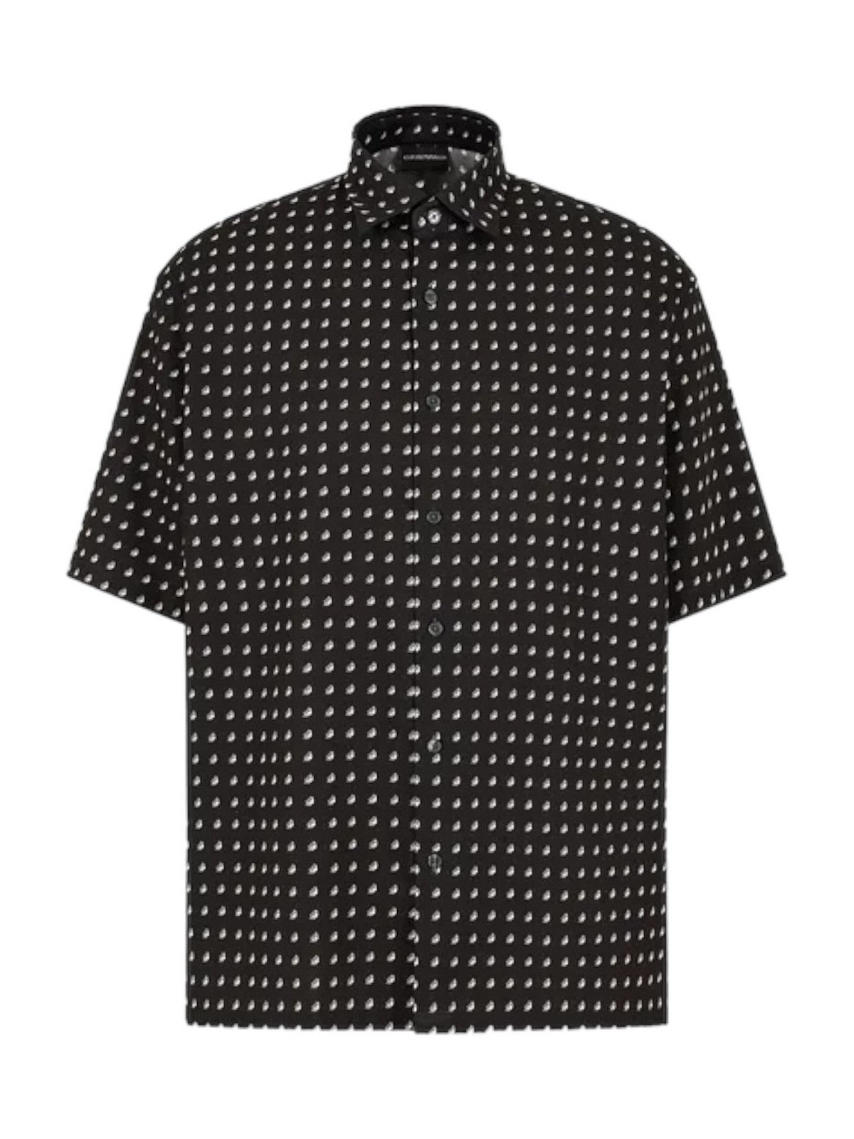 EMPORIO ARMANI Camicia Uomo 3D1CG7 1NRDZ F013 Nero gioboutiqueweb