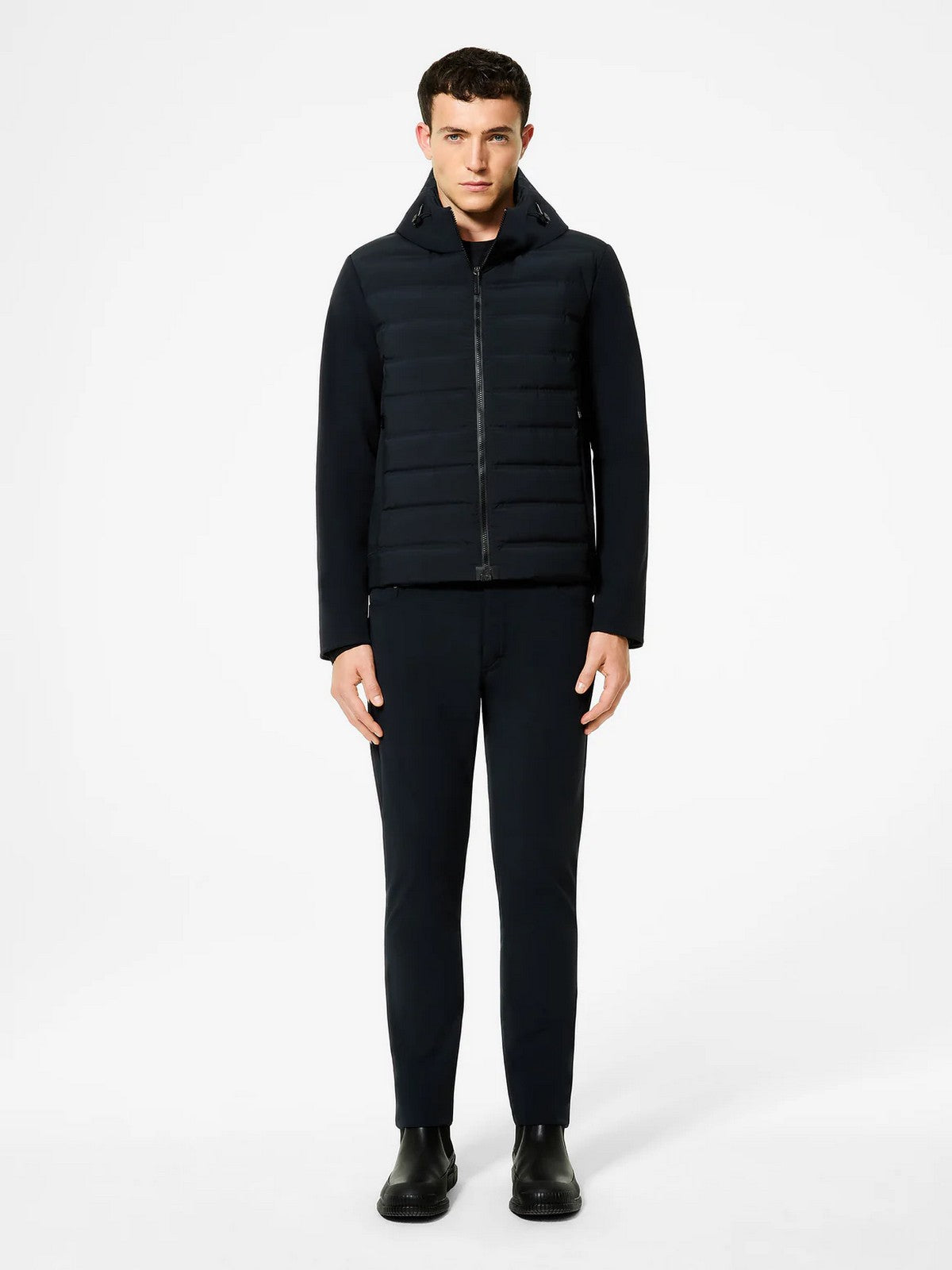 RRD Giubbino Uomo montecristo thermo hybrid hood zip jkt W25047 60 60 BLUE BLACK