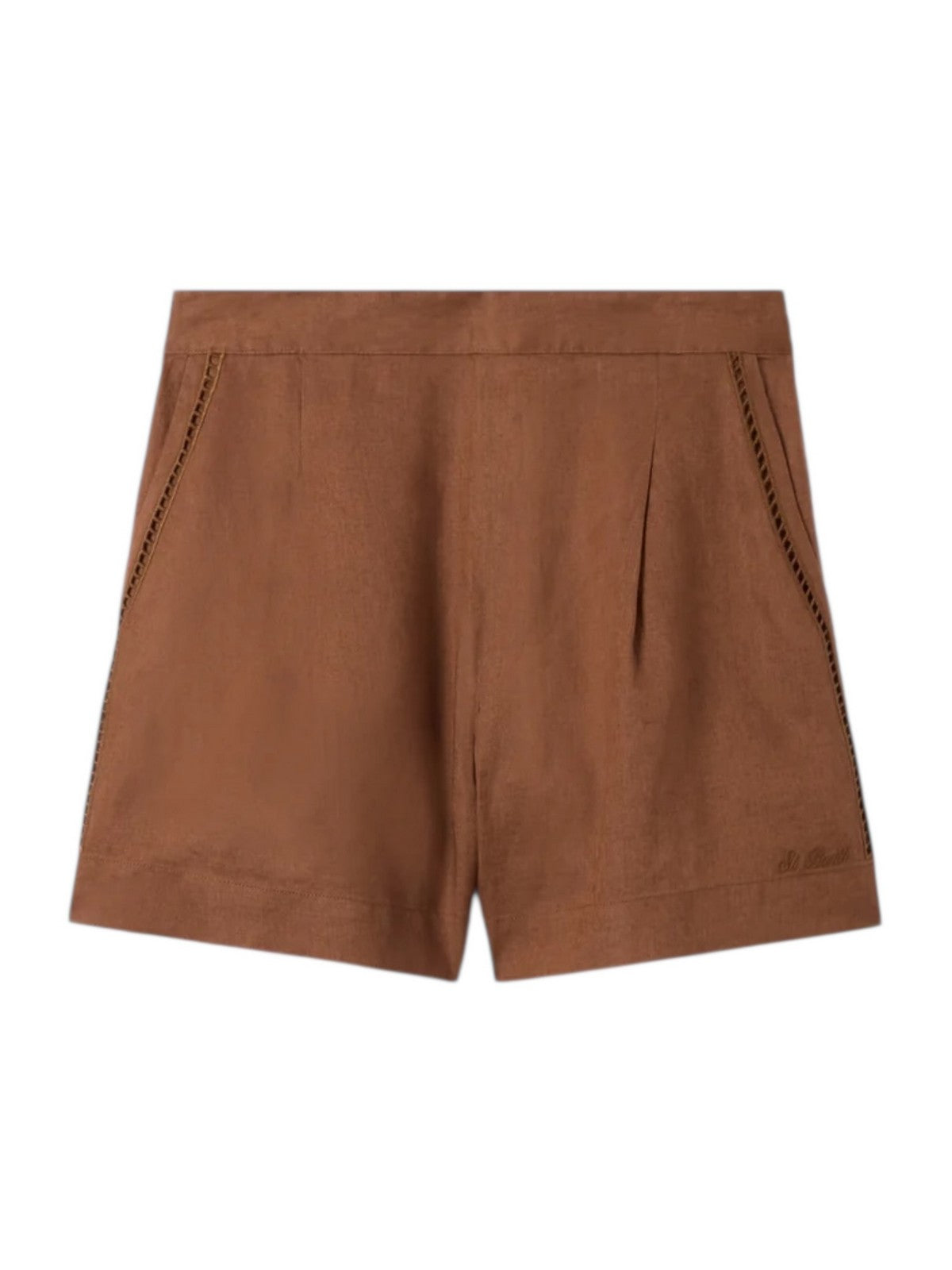 MC2 SAINT BARTH Pantaloncino Donna AMANI 08795L LINEN HOLED 18 EMB