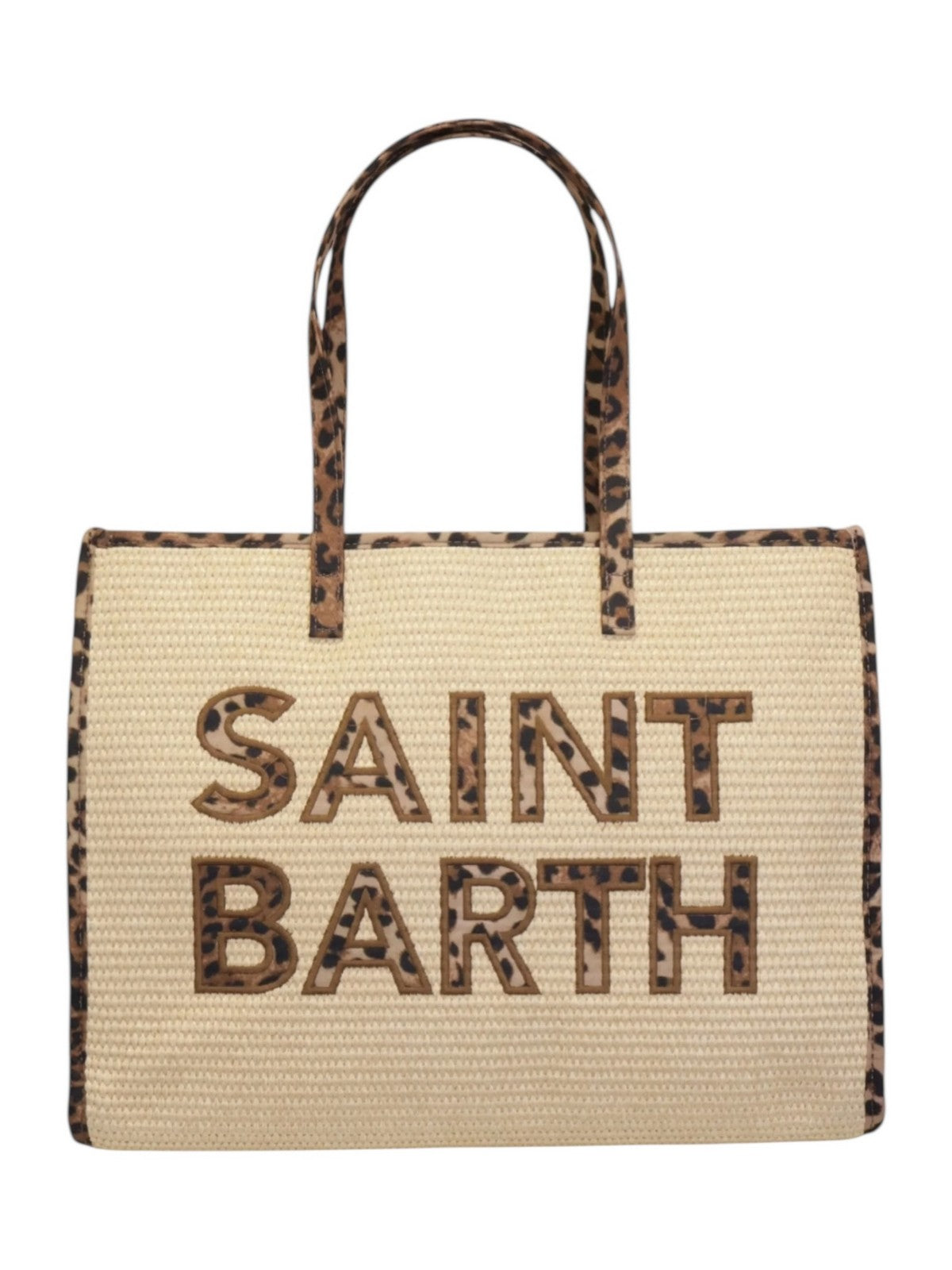 MC2 SAINT BARTH Borsa Donna VIVIAN STRAW 00369L 11 PATCH LEOPARD 18