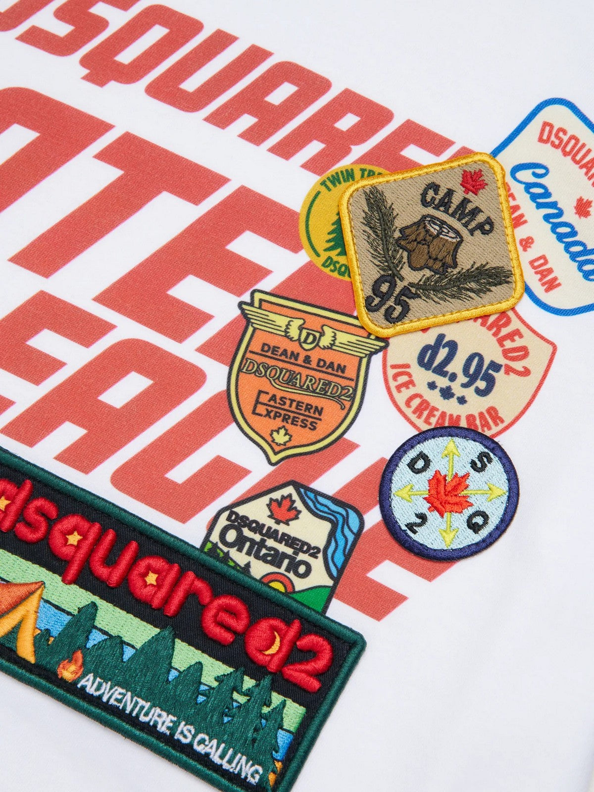 DSQUARED2 KIDS T-shirt unisexe enfant DQ3165 D0ACD DQ100 BLANC