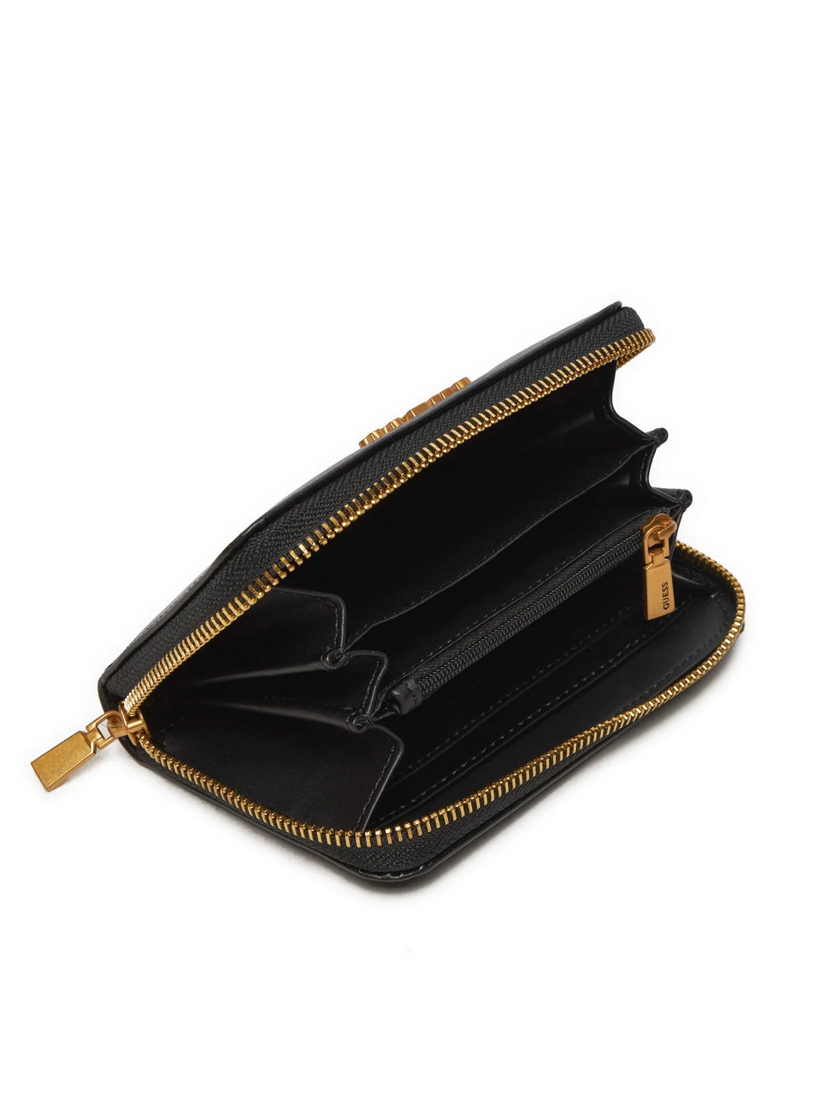 GUESS Portafoglio Donna Laurel Slg Large Zip SWVA85 00400 BLA Nero gioboutiqueweb