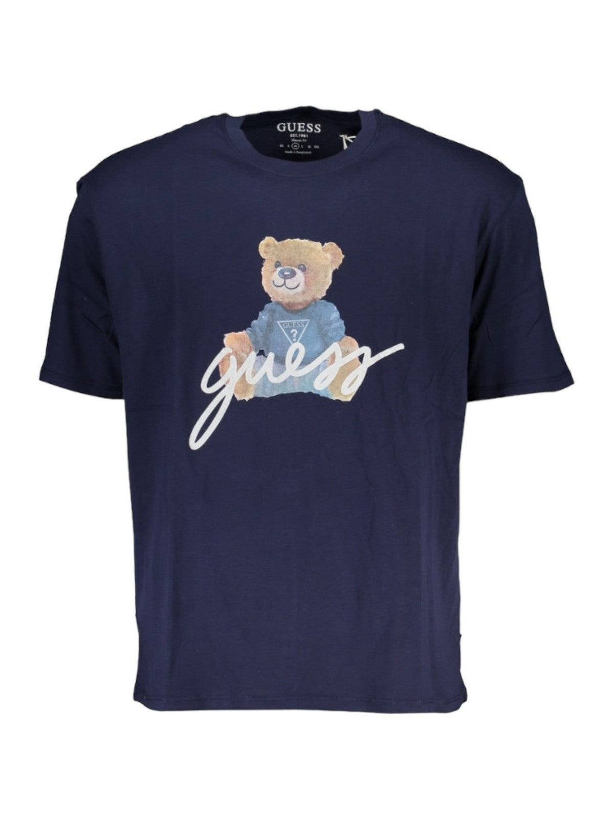 GUESS T-Shirt e Polo Uomo SS BSC GUESS BEAR TE M4RI81 K9RM1 F7BG Blu