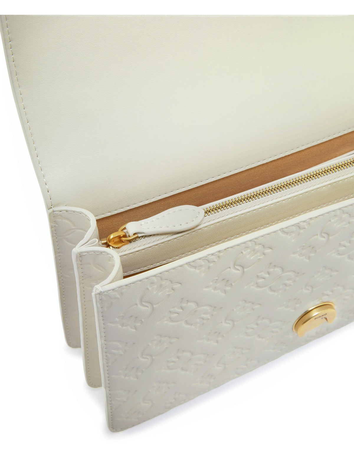 PINKO Borsa Donna Love One Classic Dc Vitello Se 100941-A1YB Z14Q Bianco gioboutiqueweb