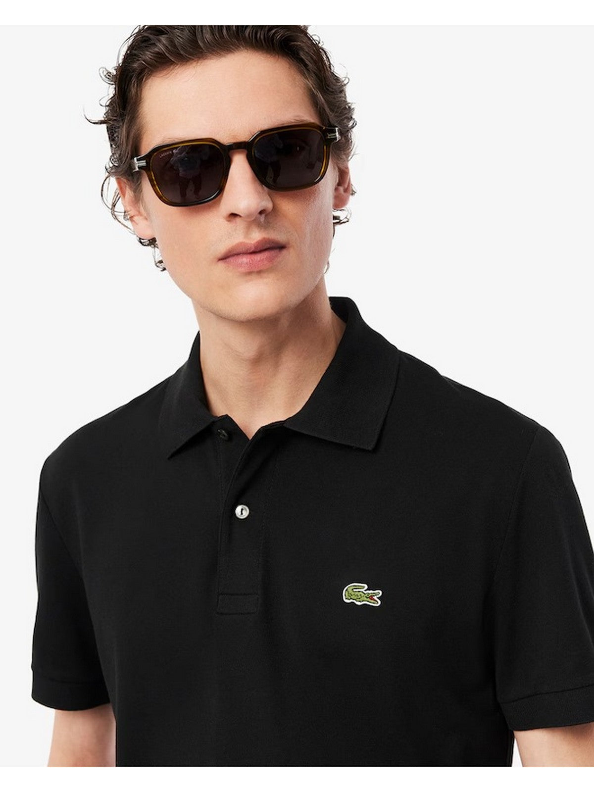 Męska koszulka polo LACOSTE PH9851 031 czarna