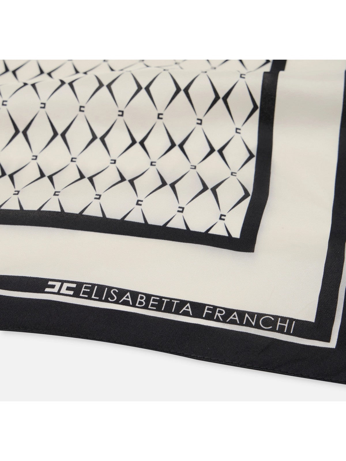 ELISABETTA FRANCHI Foulard Donna FO02L46E2 E84 Bianco gioboutiqueweb