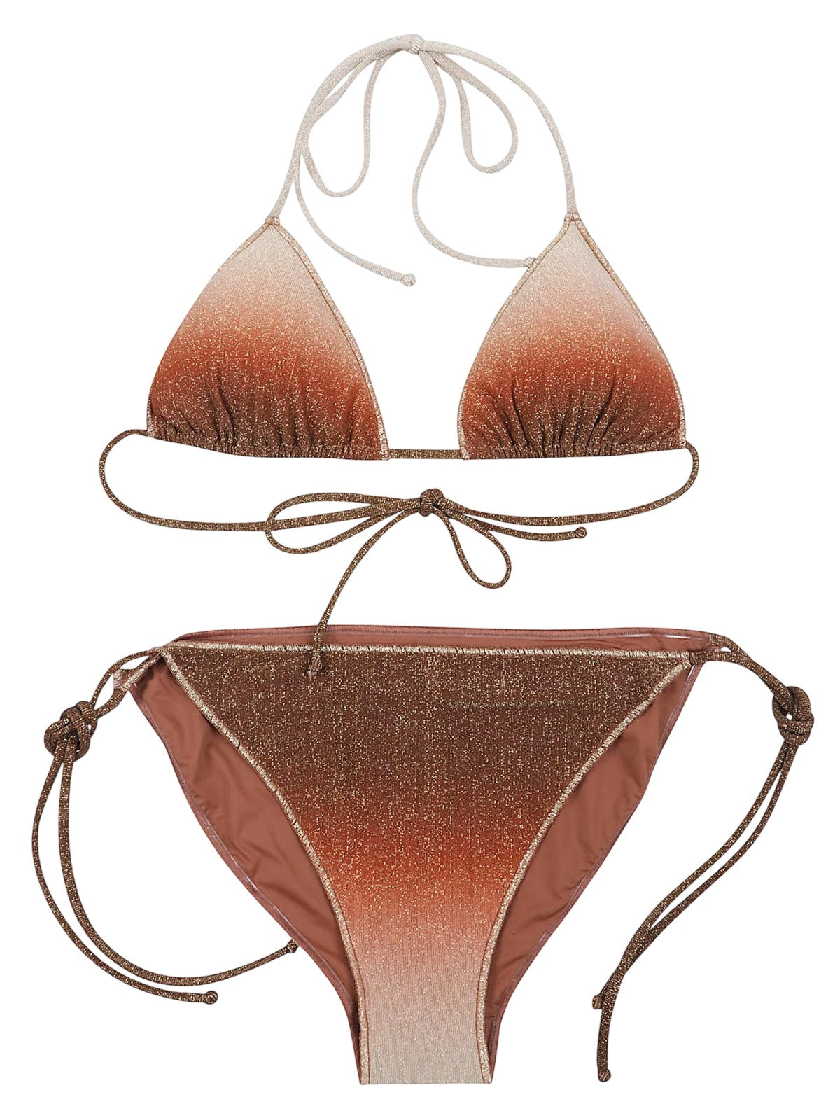 MC2 SAINT BARTH Costume da bagno Donna LEVYNE OVERLOCK 00065L LUREX DEGRADE GOLD 18