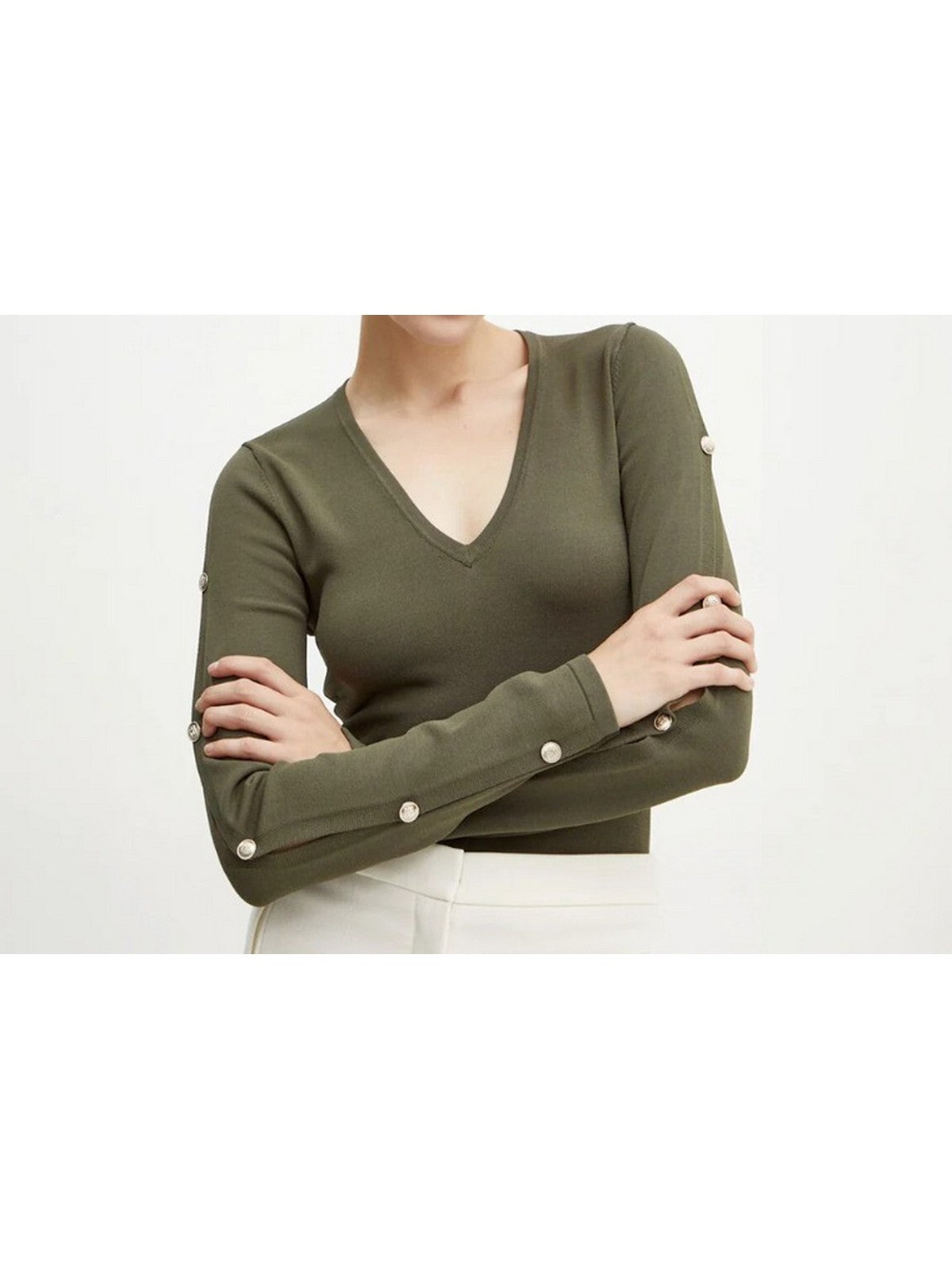 MARCIANO Maglia Donna Chiara Cut Out Ls To 4YGR16 5817Z G8F6 Verde gioboutiqueweb