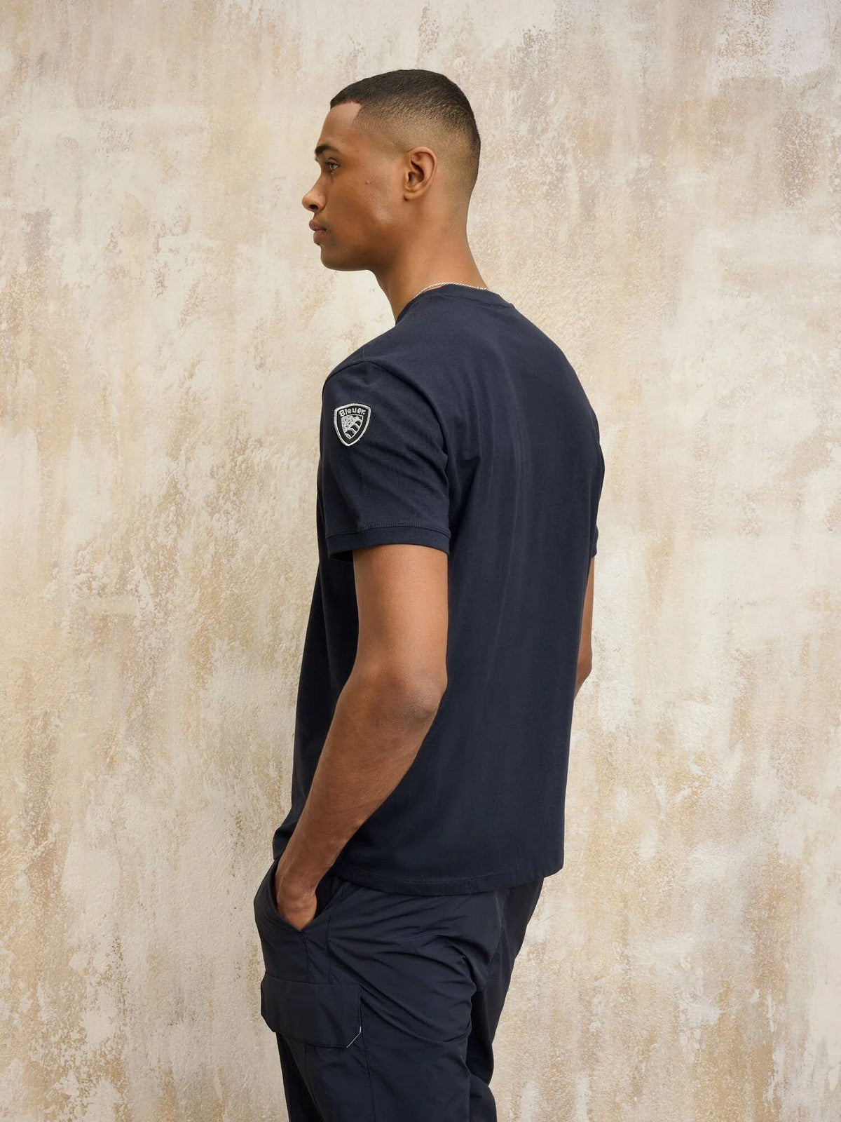 BLAUER T-shirt Uomo Anthony 25SBLUH02275 007100 888 Blu gioboutiqueweb