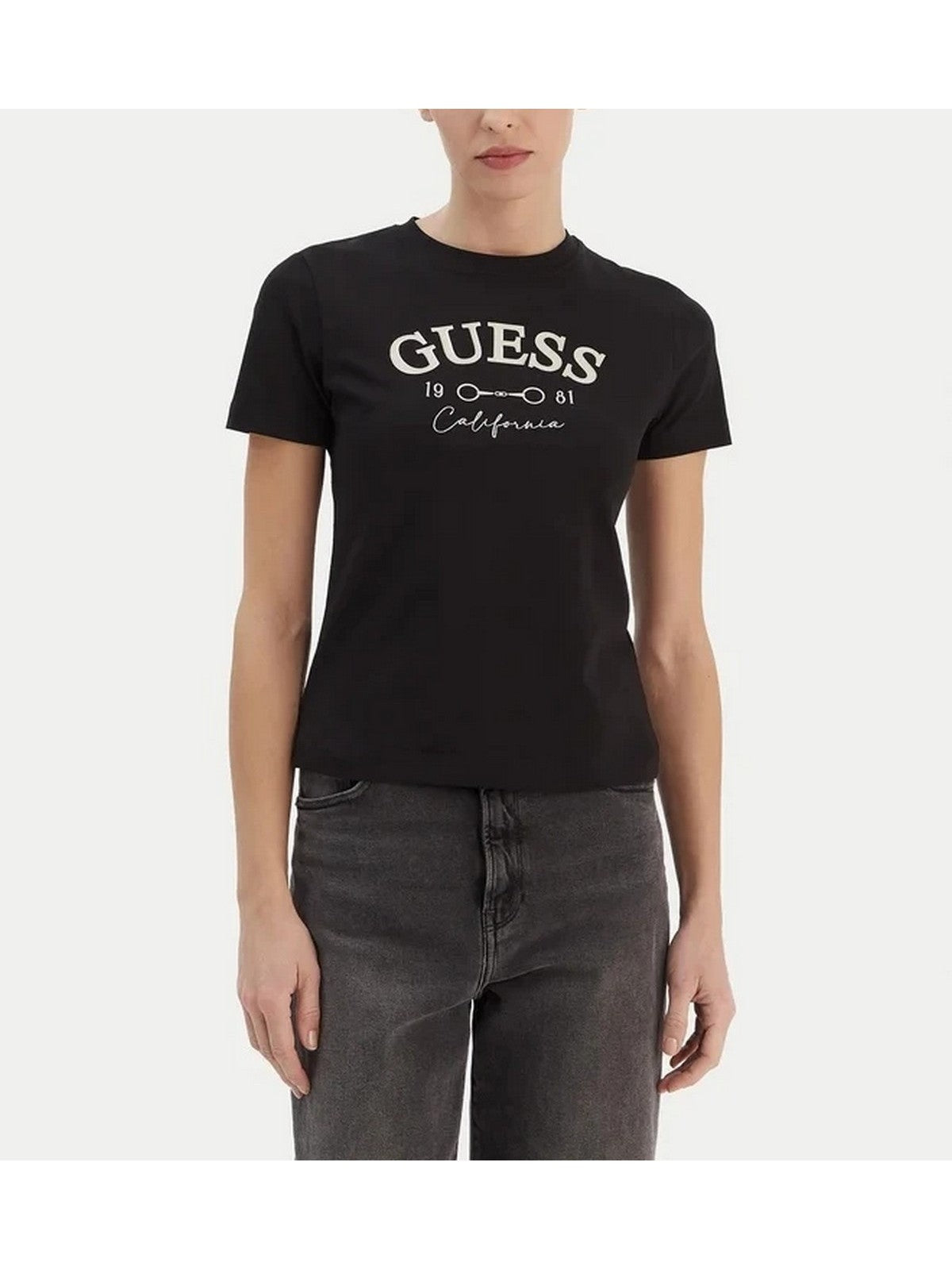 GUESS SPORT T-shirt Donna BEATRIZ CN SS T-SHIRT V6RI02 J1314 G7F3 TOTAL LUNAR ECLIPSE