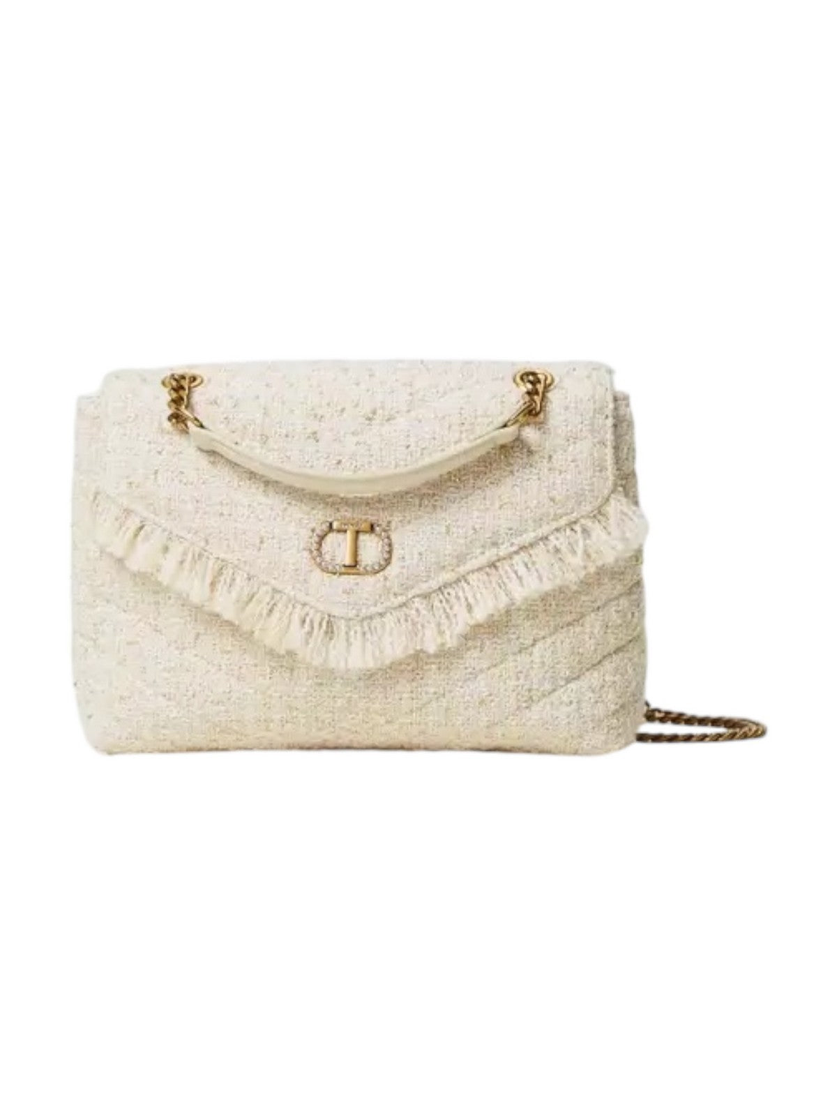 Twinset Bag Woman Dreny Tweed 242TB7200 11748 White