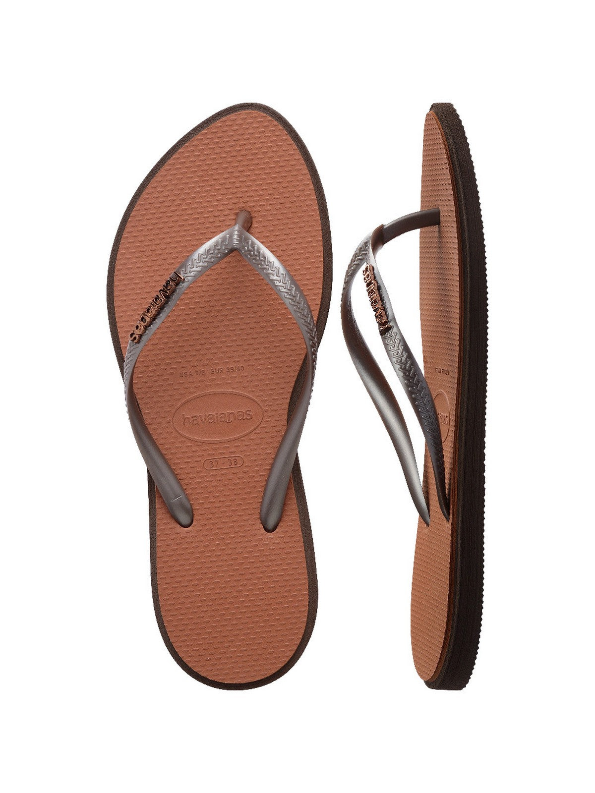 HAVAIANAS Infradito Donna Hav. Slim point 4149584.0727 Marrone gioboutiqueweb
