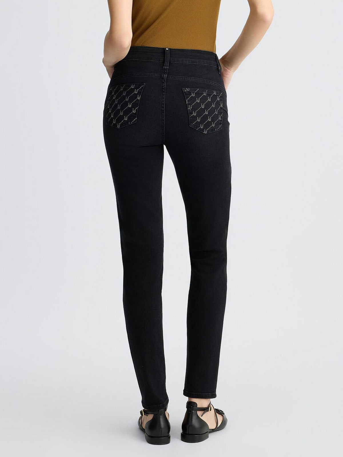LIU JO BLUE DENIM Jeans Donna UA5013D4615 87385 Nero gioboutiqueweb
