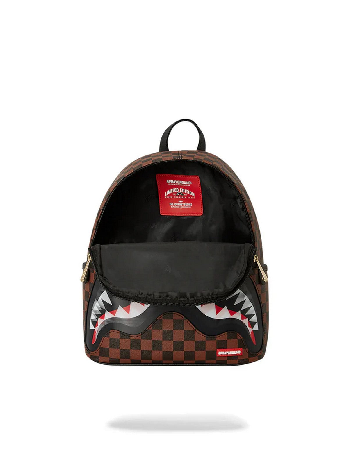 SPRAYGROUND Zaino Uomo SIP LENTICULAR CHOMP SAVAGE BACKPACK 910B6519NSZ Marrone gioboutiqueweb