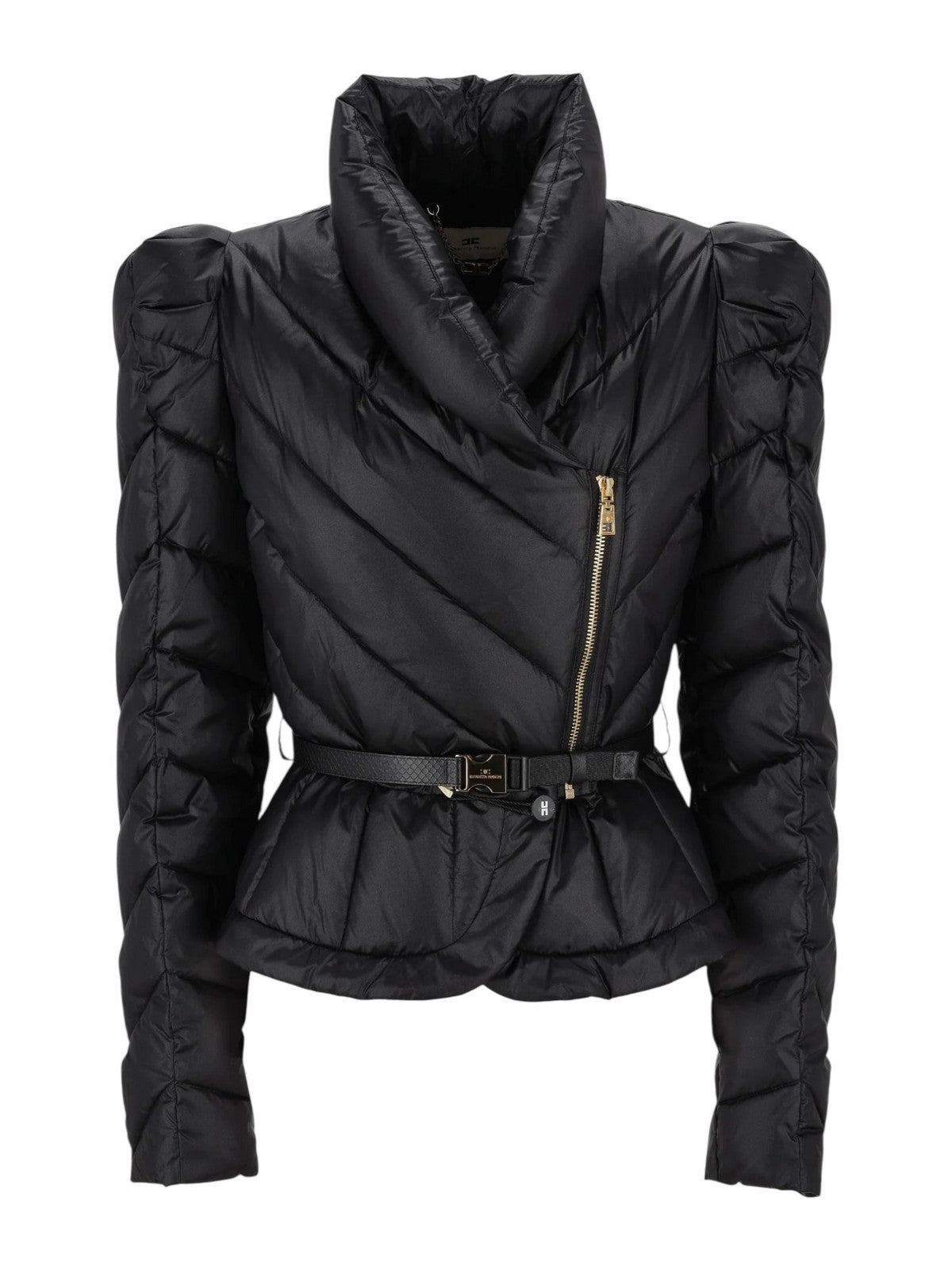 ELISABETTA FRANCHI Piumino Donna PI89Z56E2 110 Nero gioboutiqueweb
