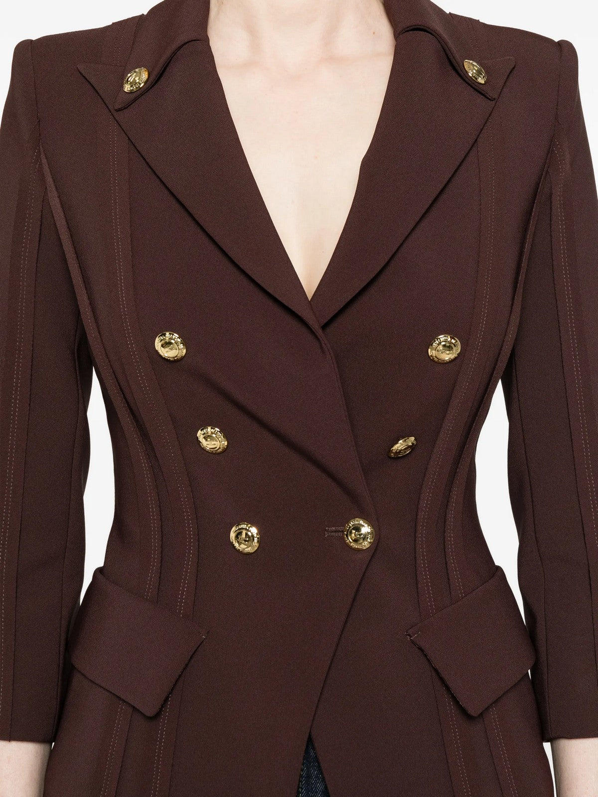 ELISABETTA FRANCHI Giacca Donna GI21861E2 644 CACAO