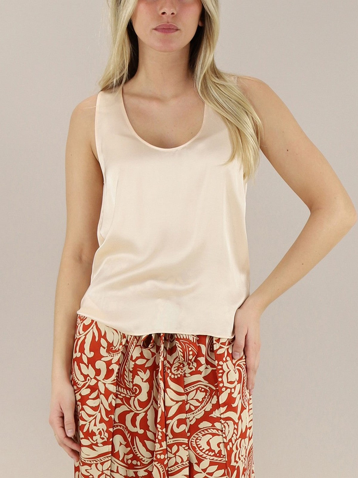 LIU JO BLACK Top Donna CA5244T2571 X0659 Beige gioboutiqueweb