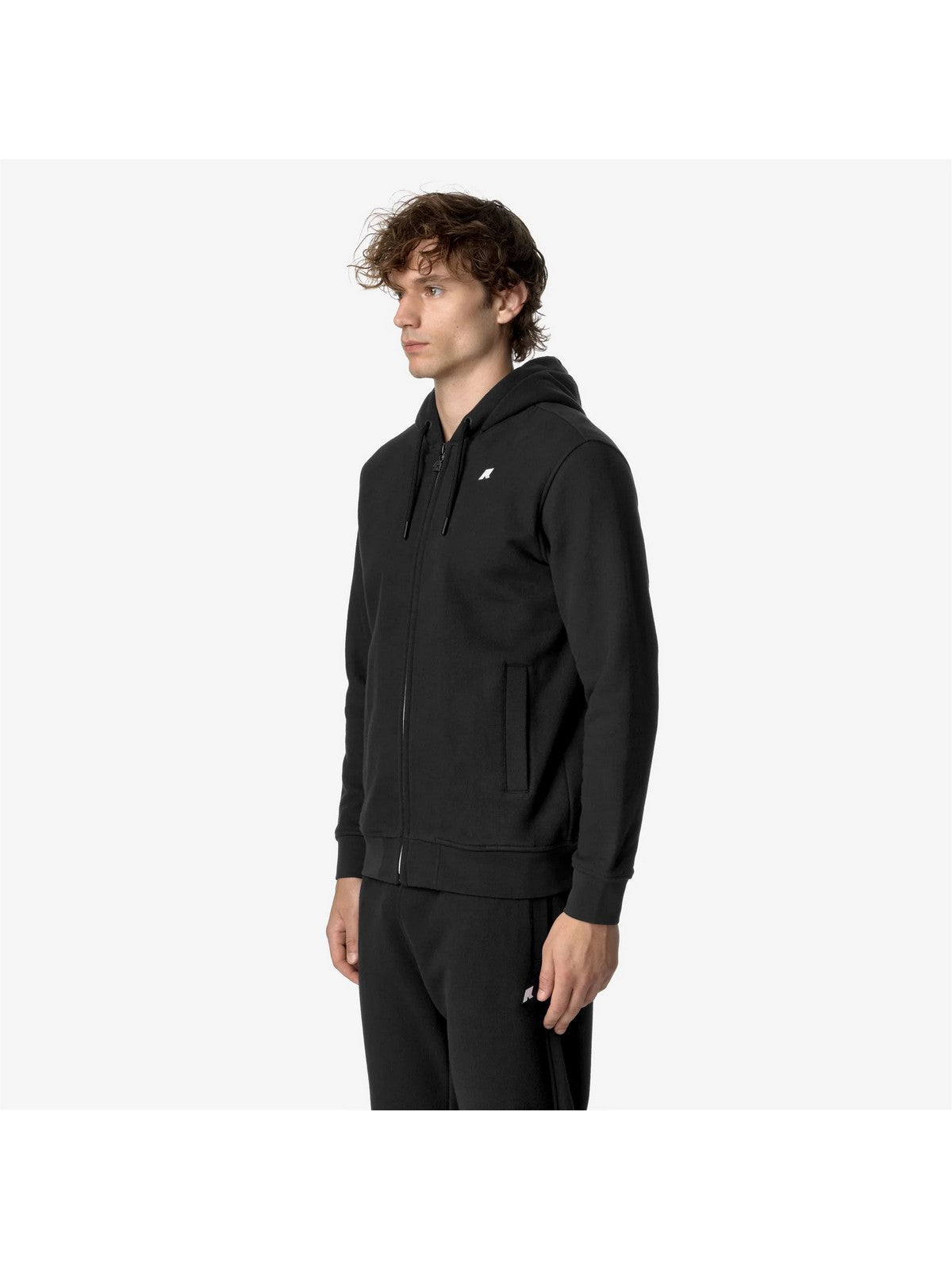 K-WAY Felpa Uomo ANTHONY HEAVY FLEECE K8133IW USY Nero gioboutiqueweb