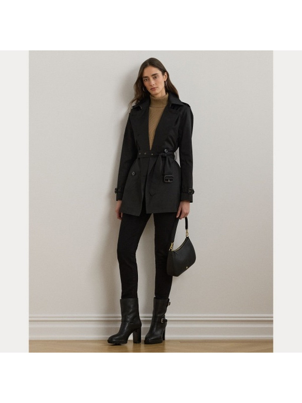 LAUREN RALPH LAUREN Trench Donna DB BLT TR30 297967126 001 Nero gioboutiqueweb