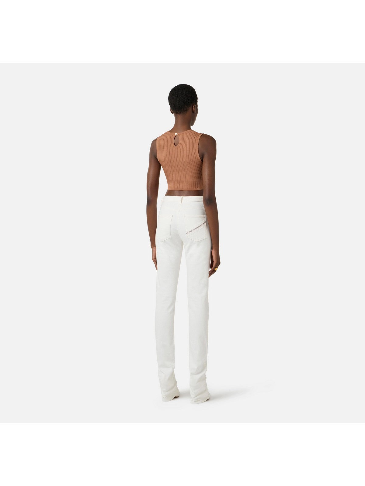 ELISABETTA FRANCHI Top Donna TK76S61E2 600 CUOIO